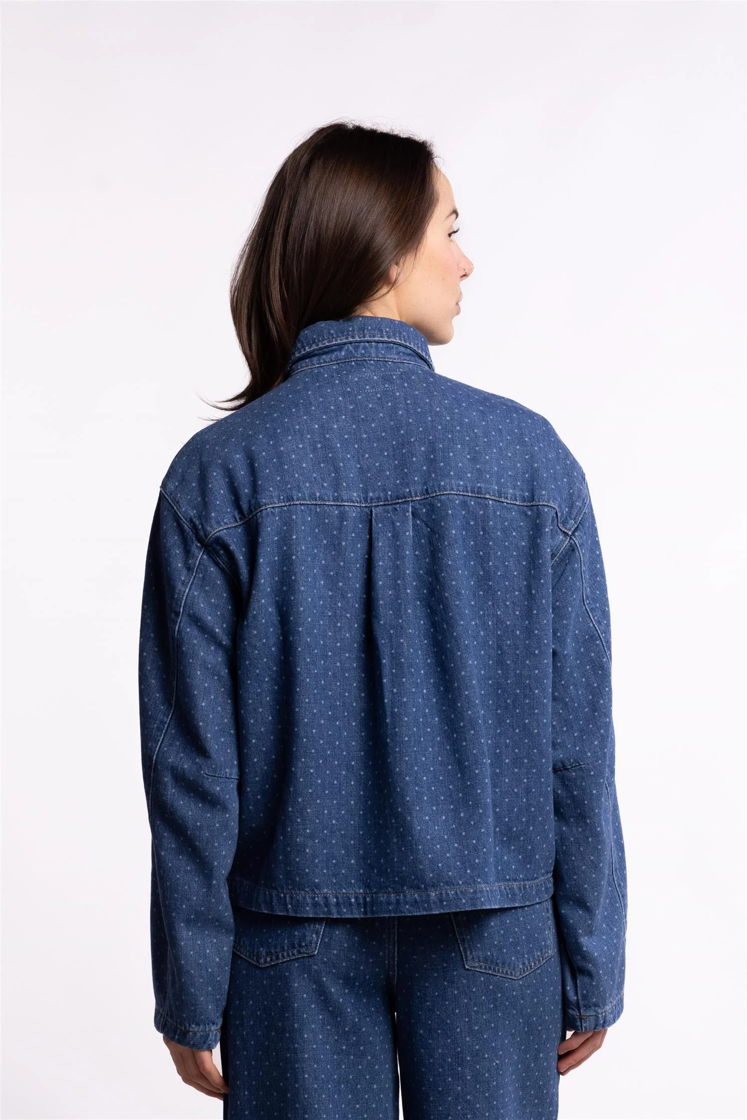 Marley shirt - Mid Blue Dot - Image 3