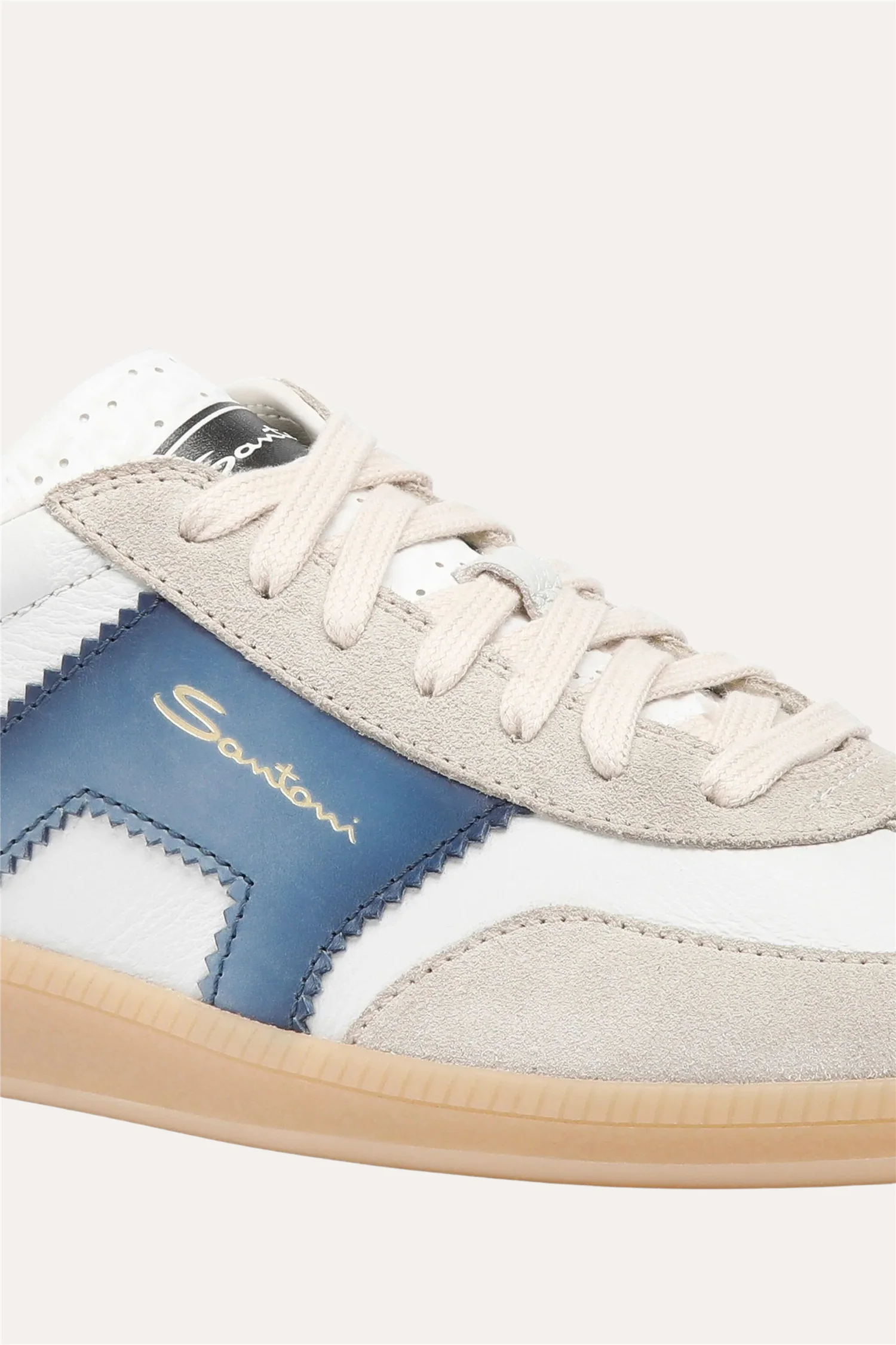 DBS Olympic Leather Sneaker Red/Blue/Beige - Image 4
