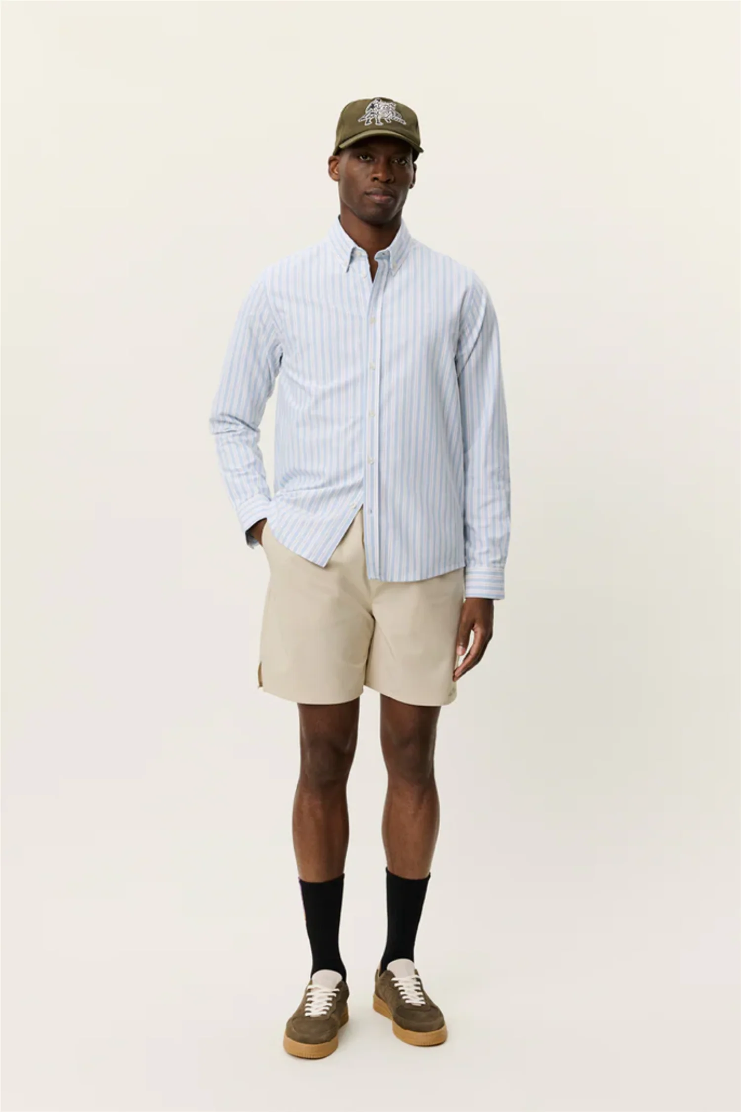 Konrad Striped Oxford Shirt Allure - Image 3