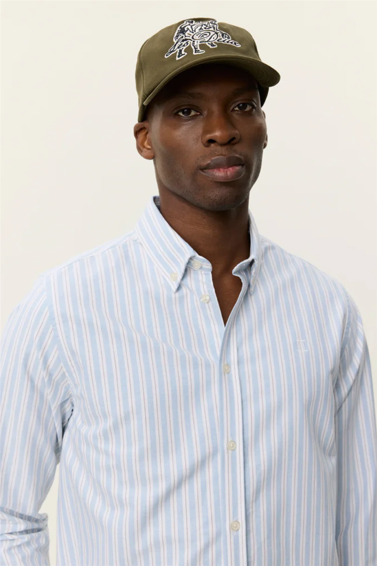 Konrad Striped Oxford Shirt Allure - Image 4