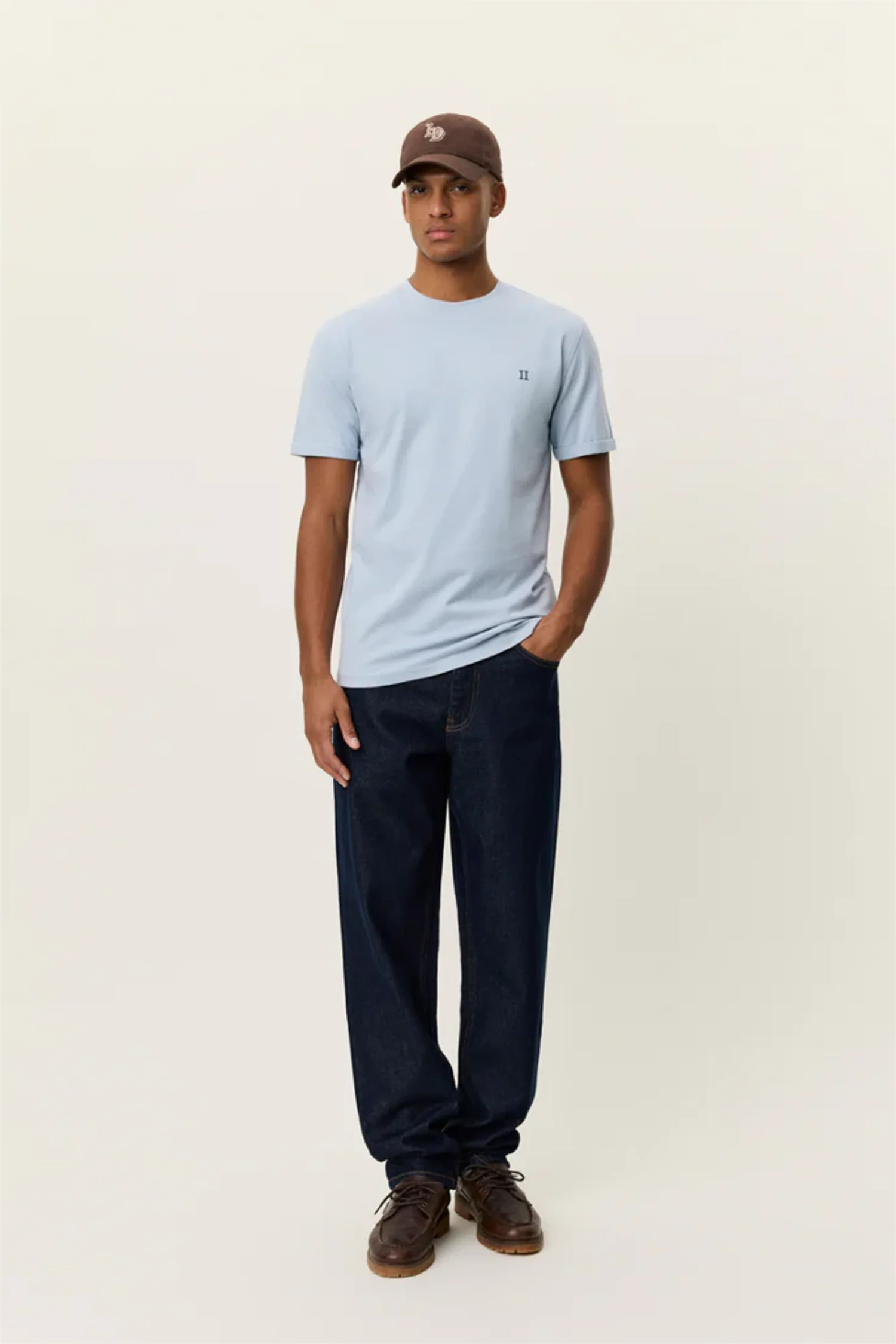Nørregaard Contrast T-shirt Blue Fog - Image 3
