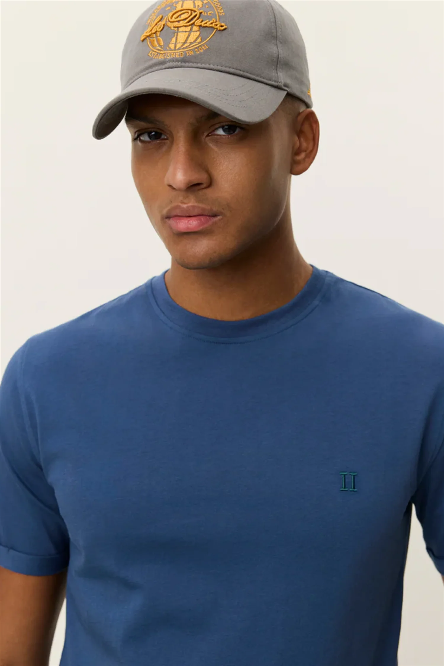 Nørregaard Contrast T-shirt Dark Denim Blue - Image 4