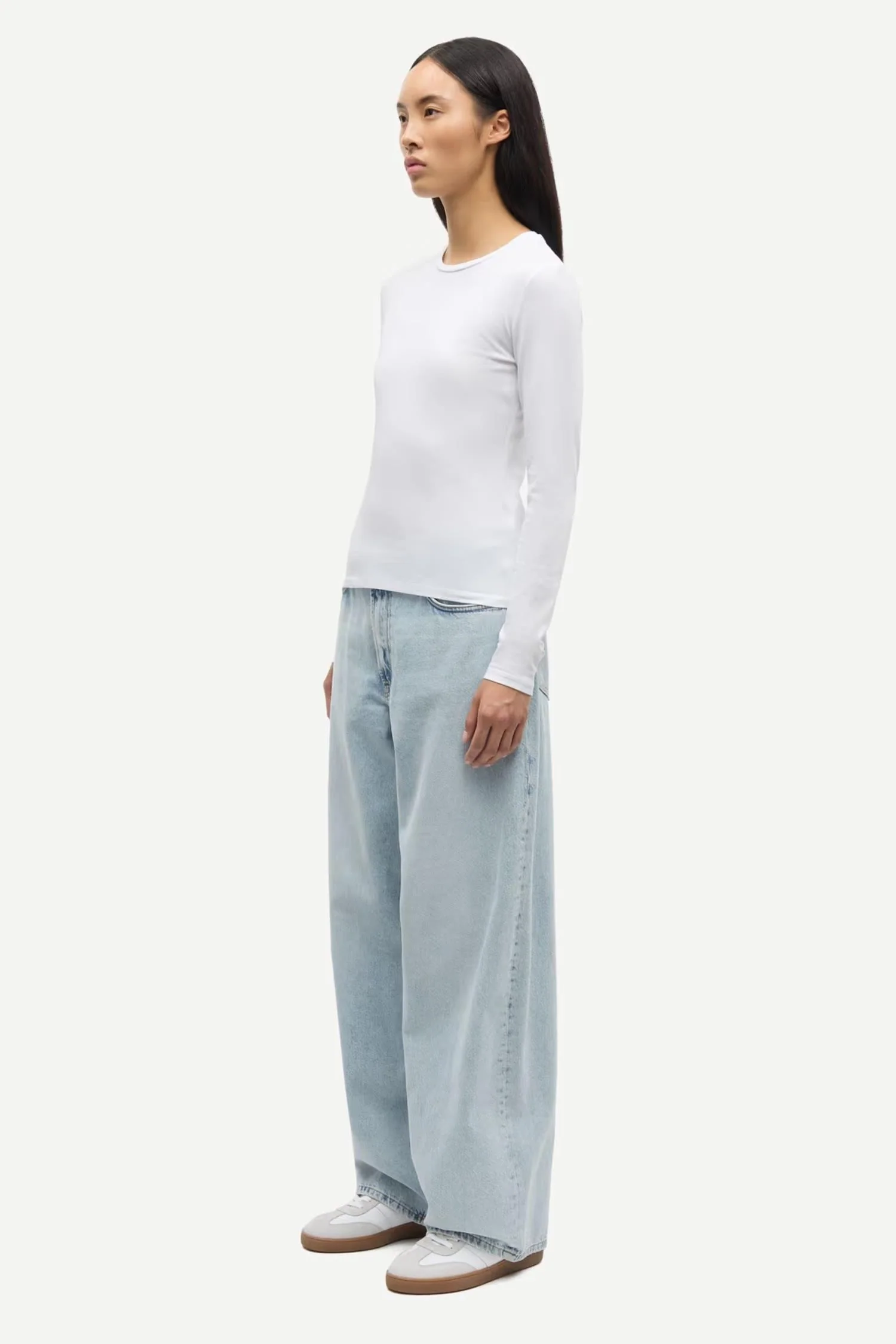 Saesme LS T-Shirt 16122- White - Image 4