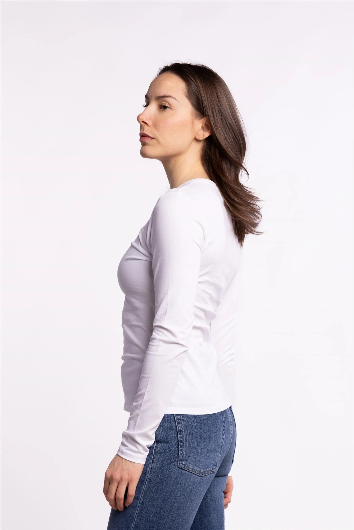 Saesme LS T-Shirt 16122- White - Image 7