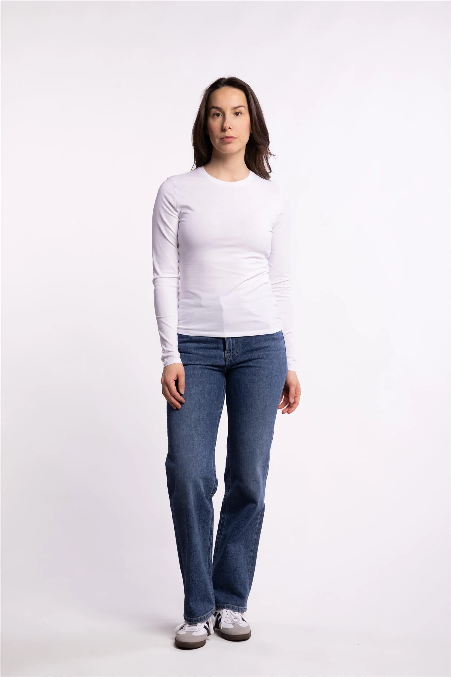 Saesme LS T-Shirt 16122- White - Image 9