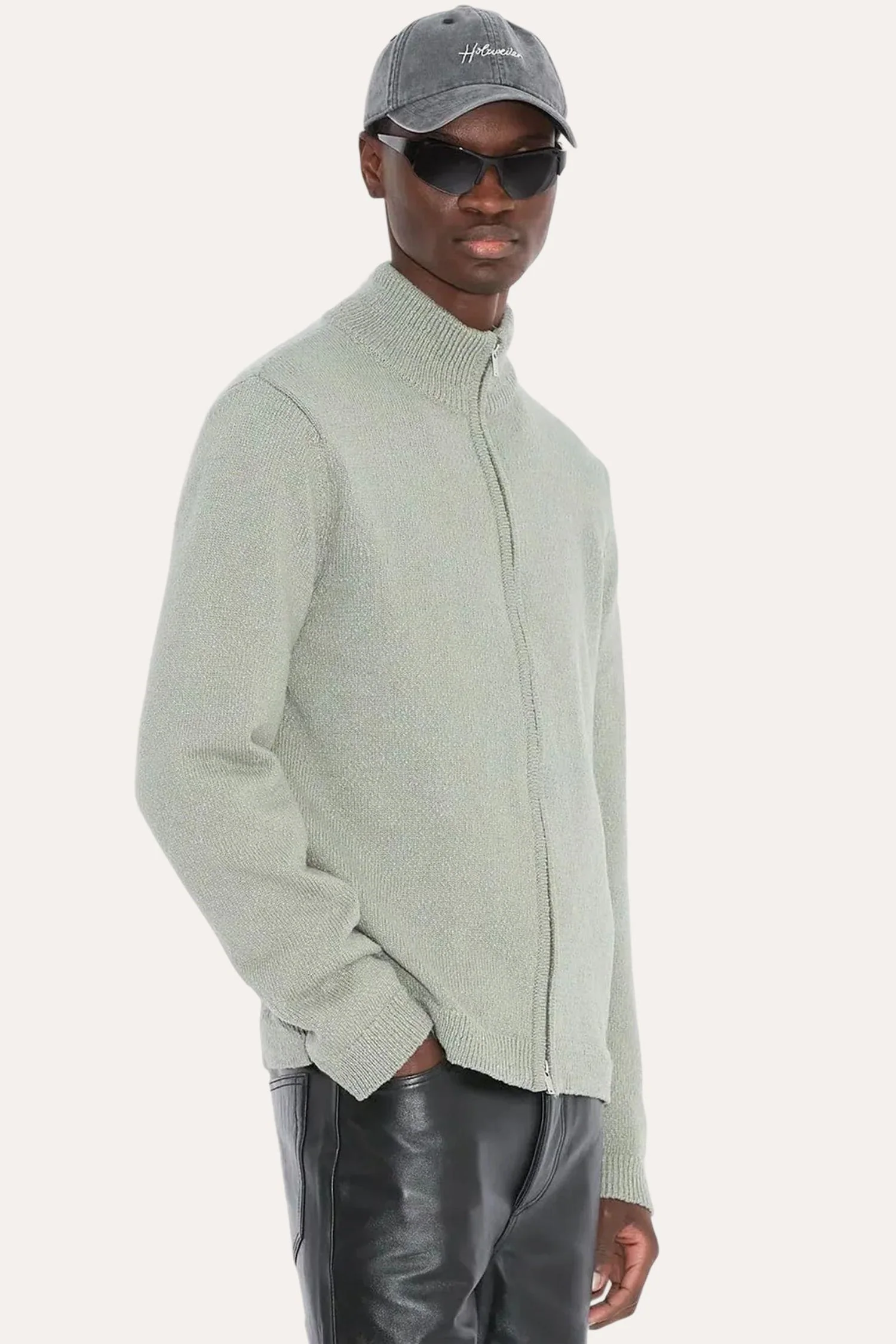 Atlantic Zip Cardigan Teal - Image 2