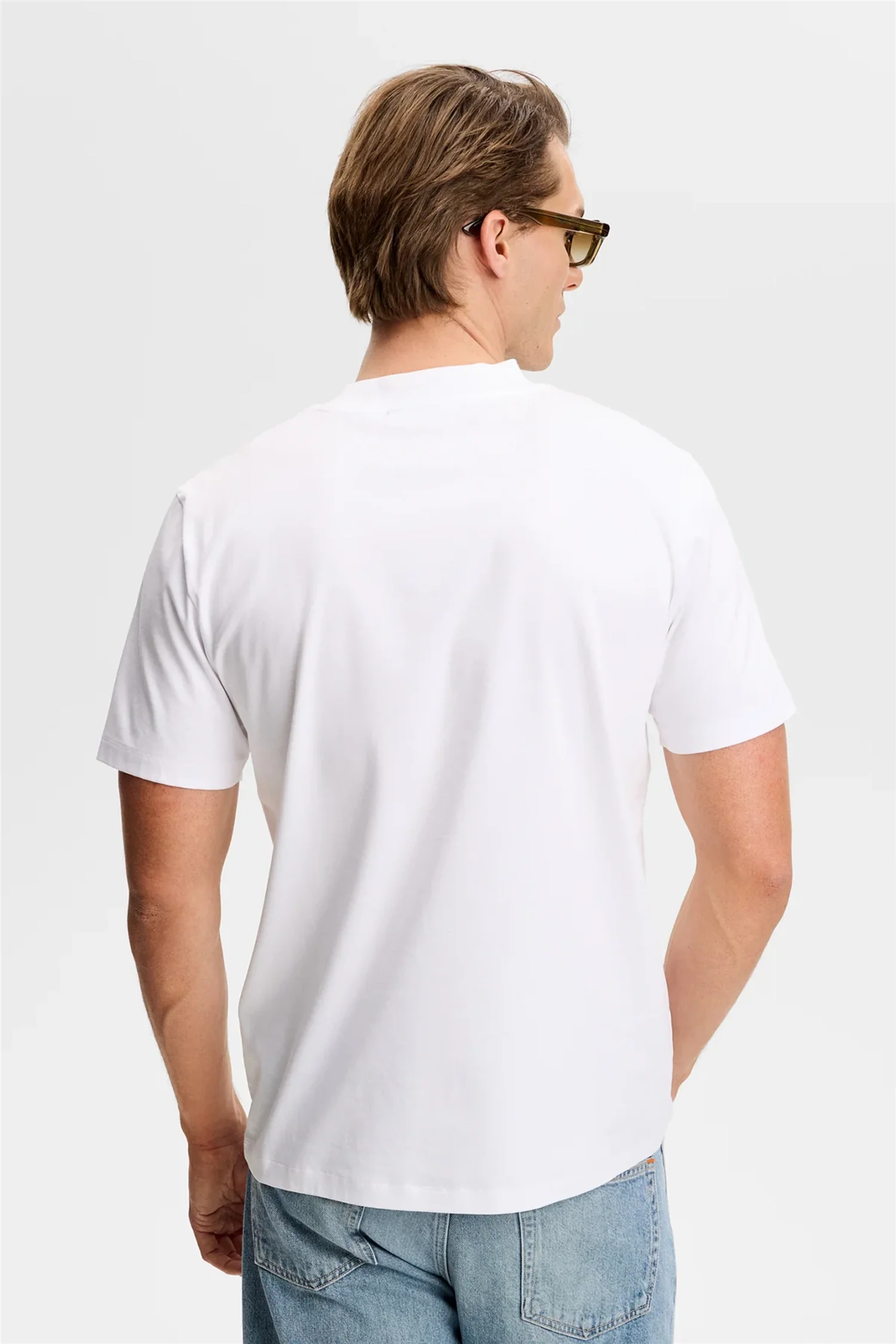 Ace Mock Neck T-shirt White - Image 3