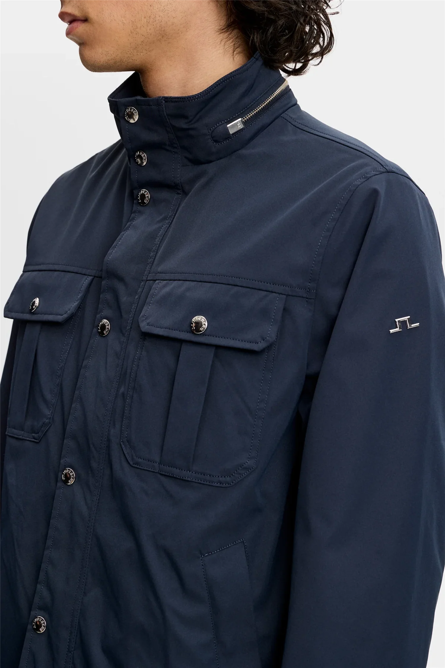 Bailey Recy Poly Jacket Navy - Image 6