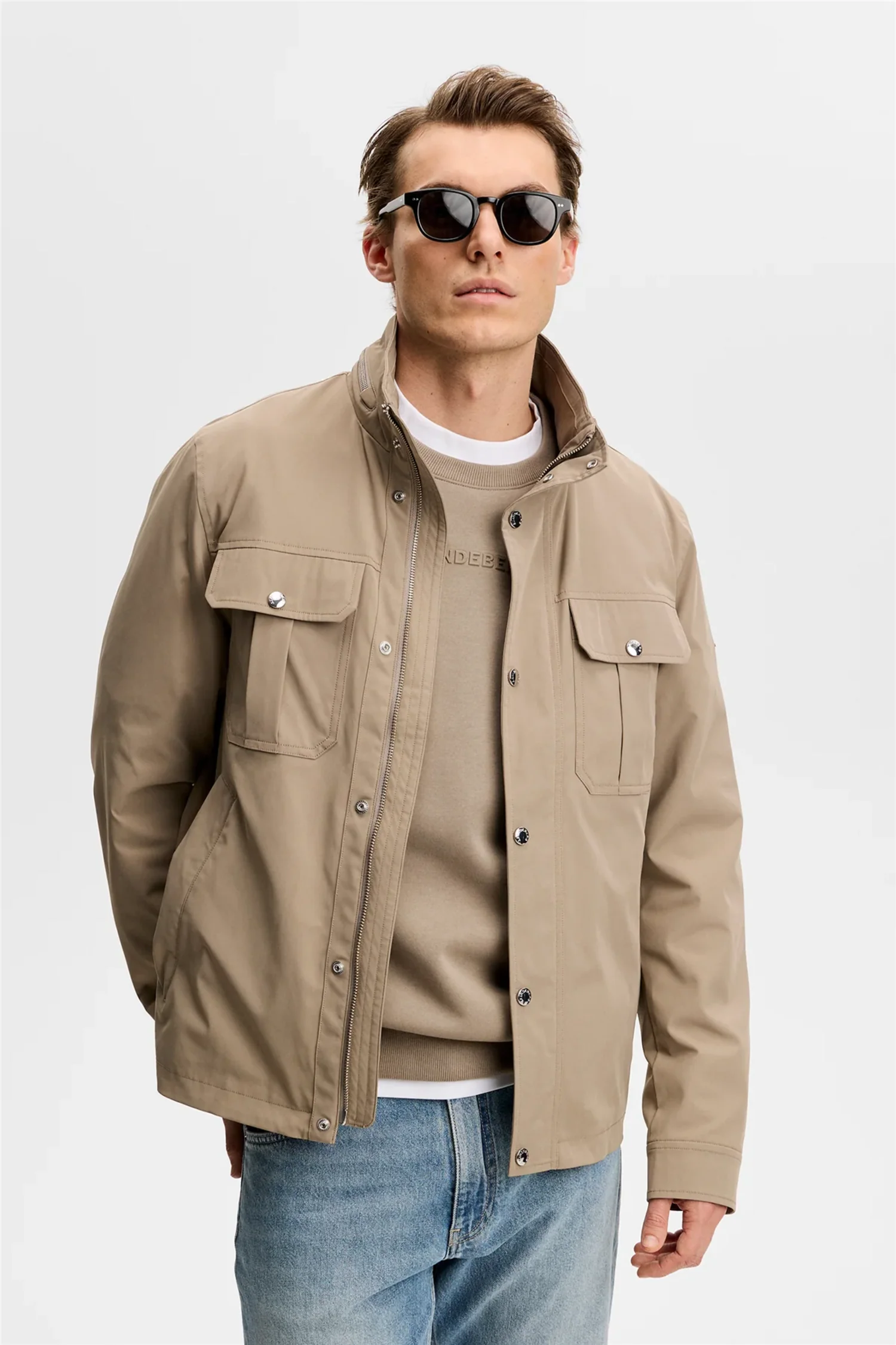Bailey Recy Poly Jacket Brindle - Image 2