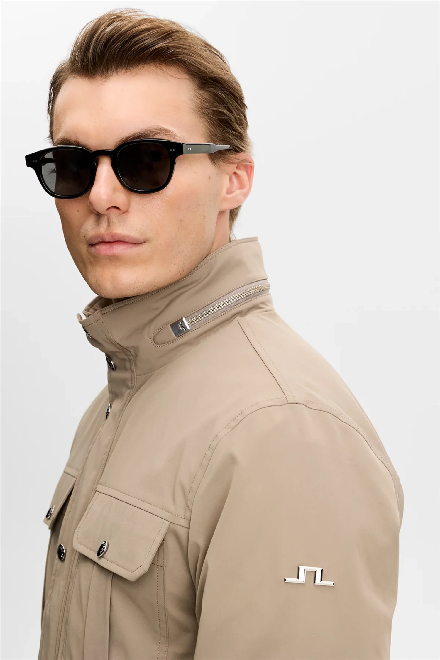 Bailey Recy Poly Jacket Brindle - Image 5
