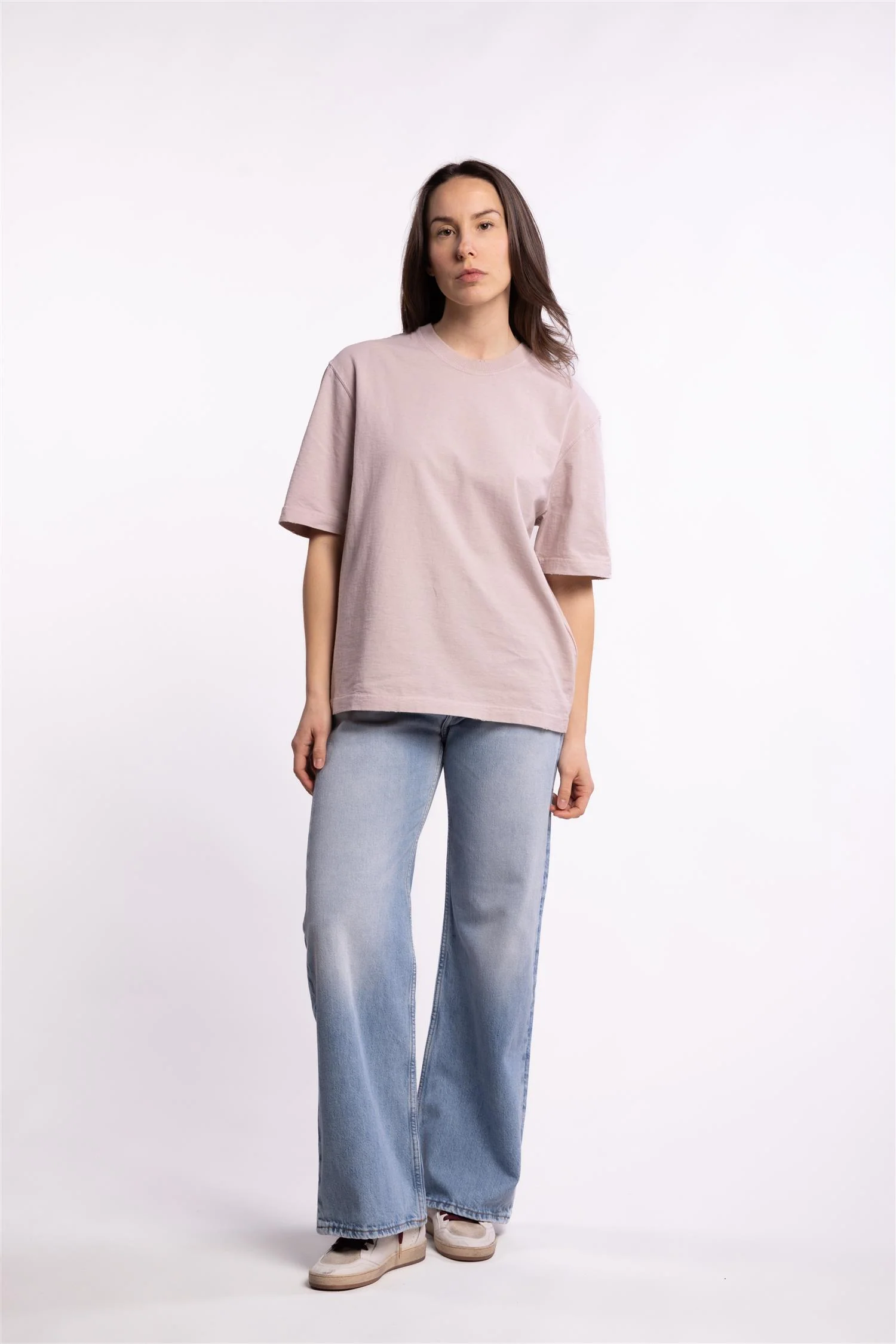Relaxed Fit T-Shirt Logo Patch- Shadow Gray - Image 6