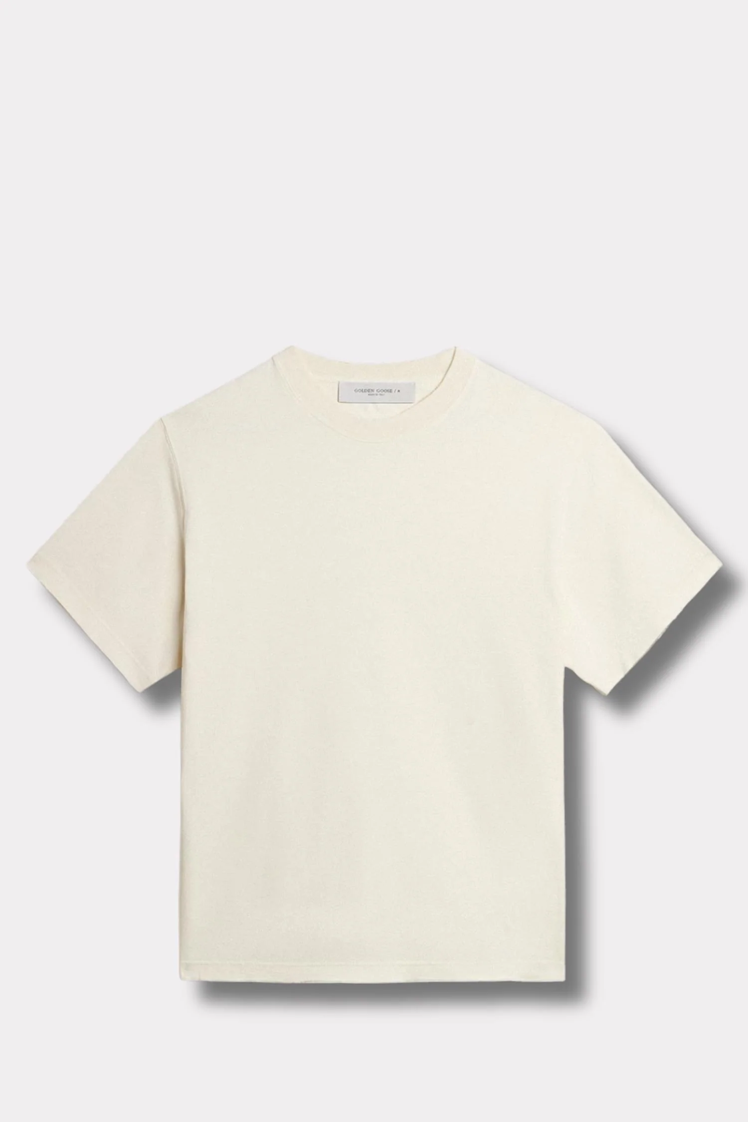 Relaxed Fit T-Shirt Logo Patch- Heritage White - Image 3