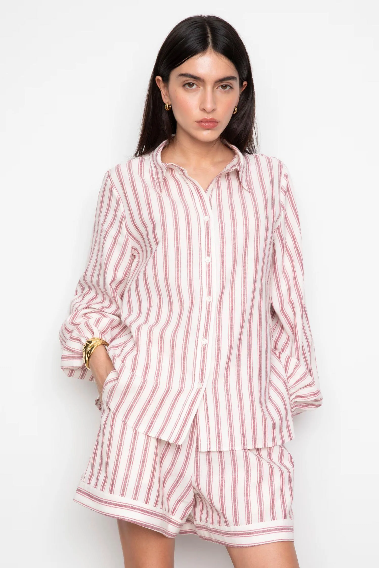 Lilia shorts - Berry stripe - Image 4