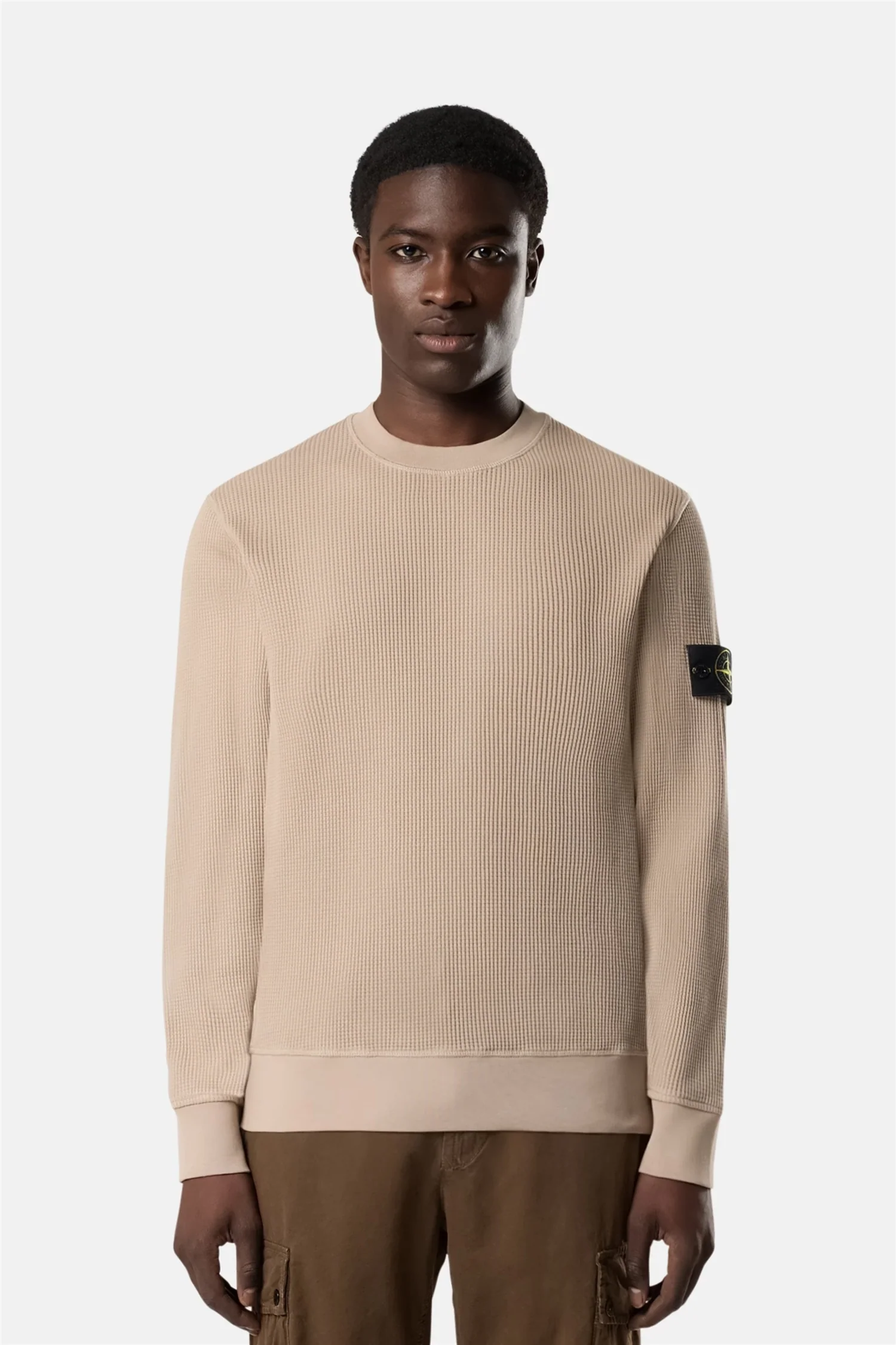 6100056 Regular-fit Crewneck Sweatshirt Beige - Image 3
