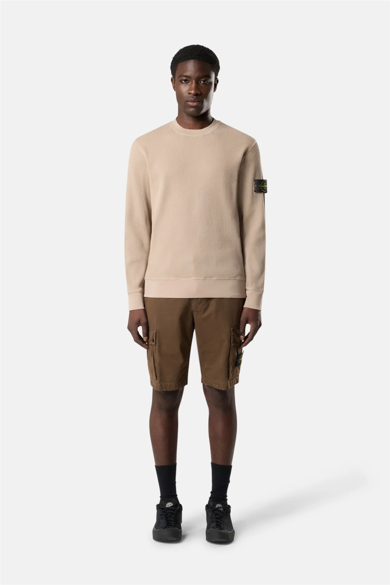 6100056 Regular-fit Crewneck Sweatshirt Beige - Image 4