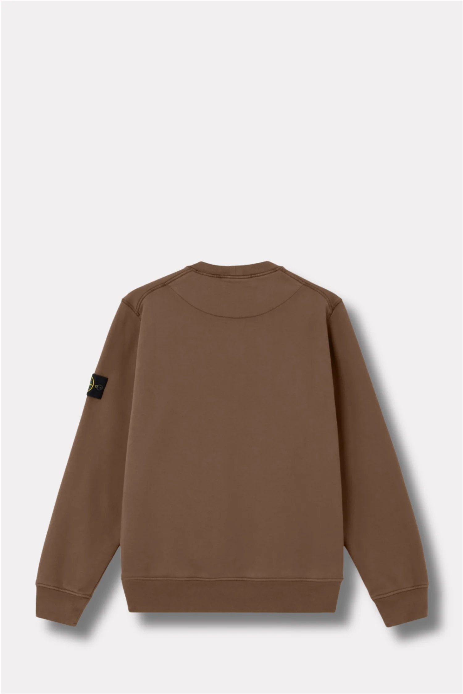 6100060 Organic Cotton Fleece Regular-fit Crewneck Brown - Image 2