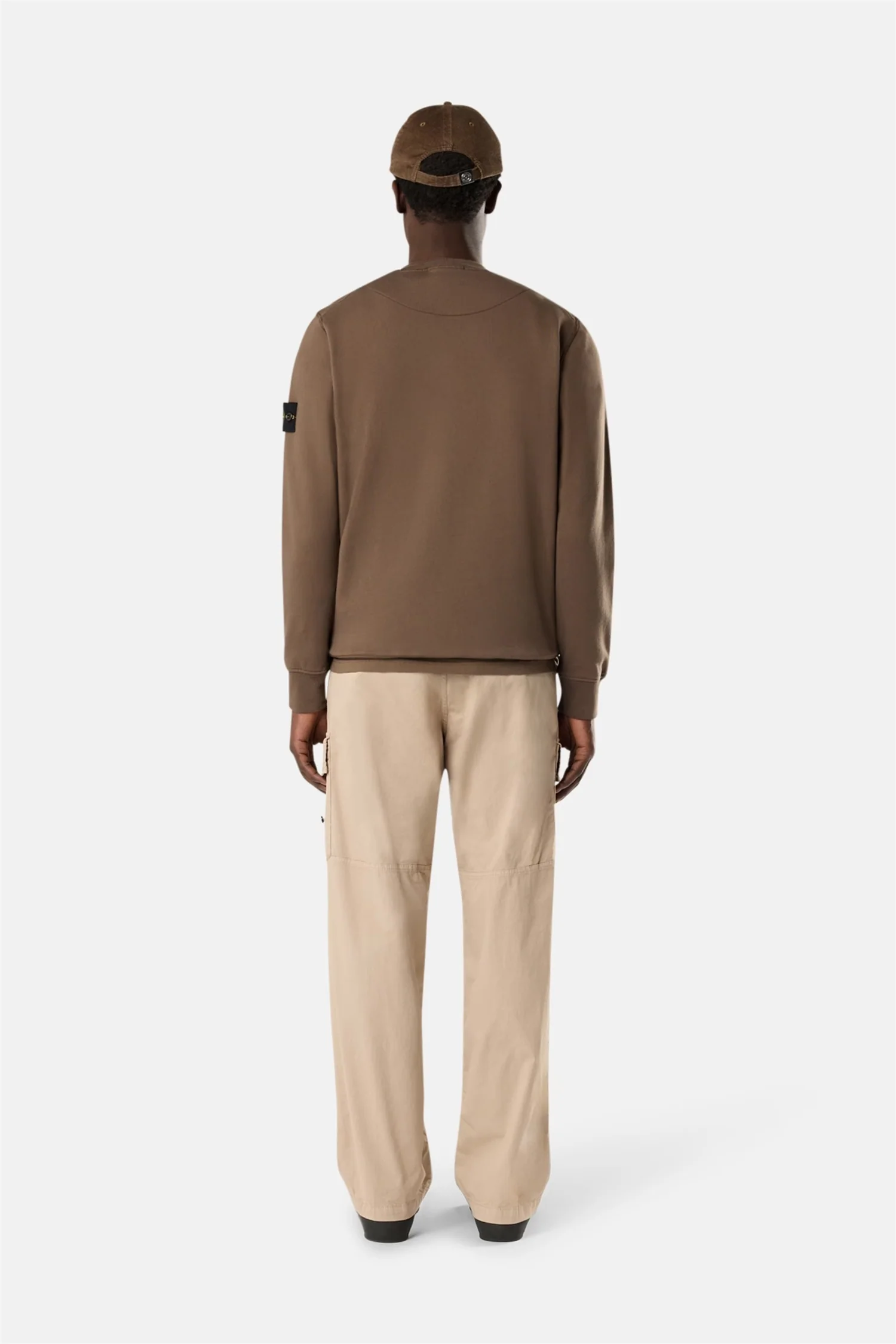 6100060 Organic Cotton Fleece Regular-fit Crewneck Brown - Image 6