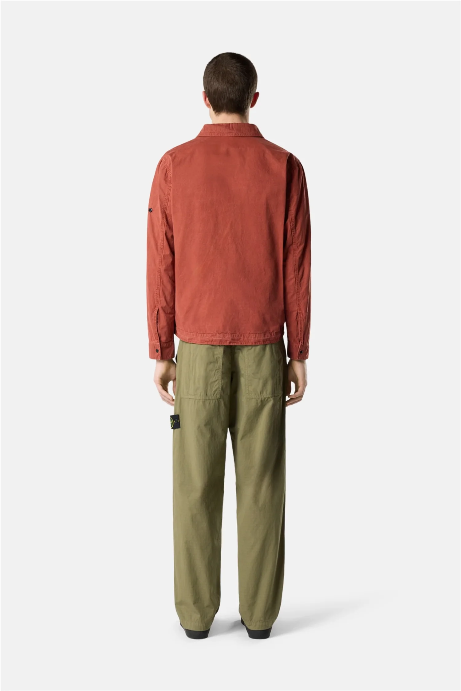 3100008 Relaxed-fit Chino Trousers With Pockets Military Green - Image 7