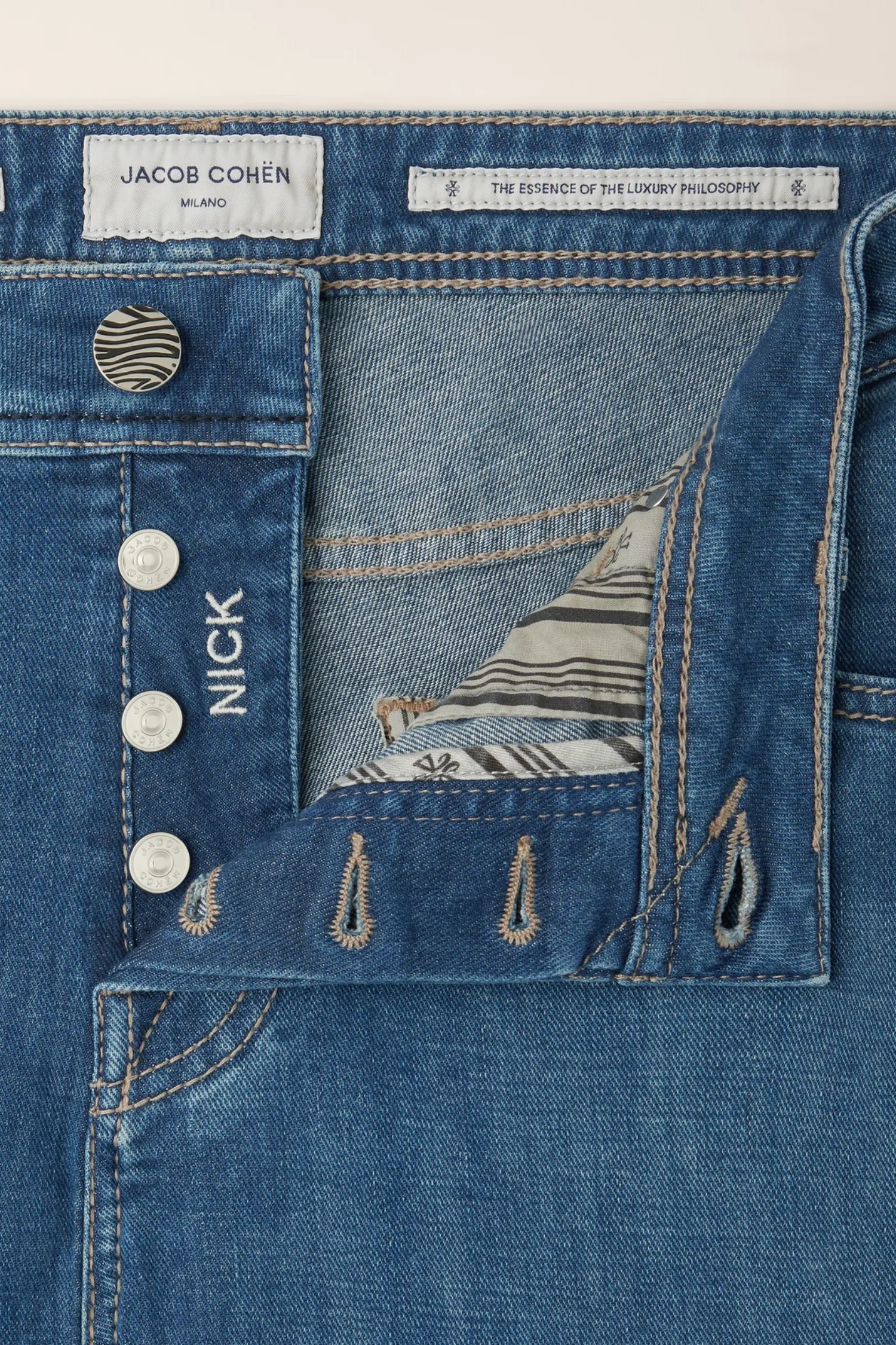 Nick Slim Fit Jeans Medium Blue - Image 3