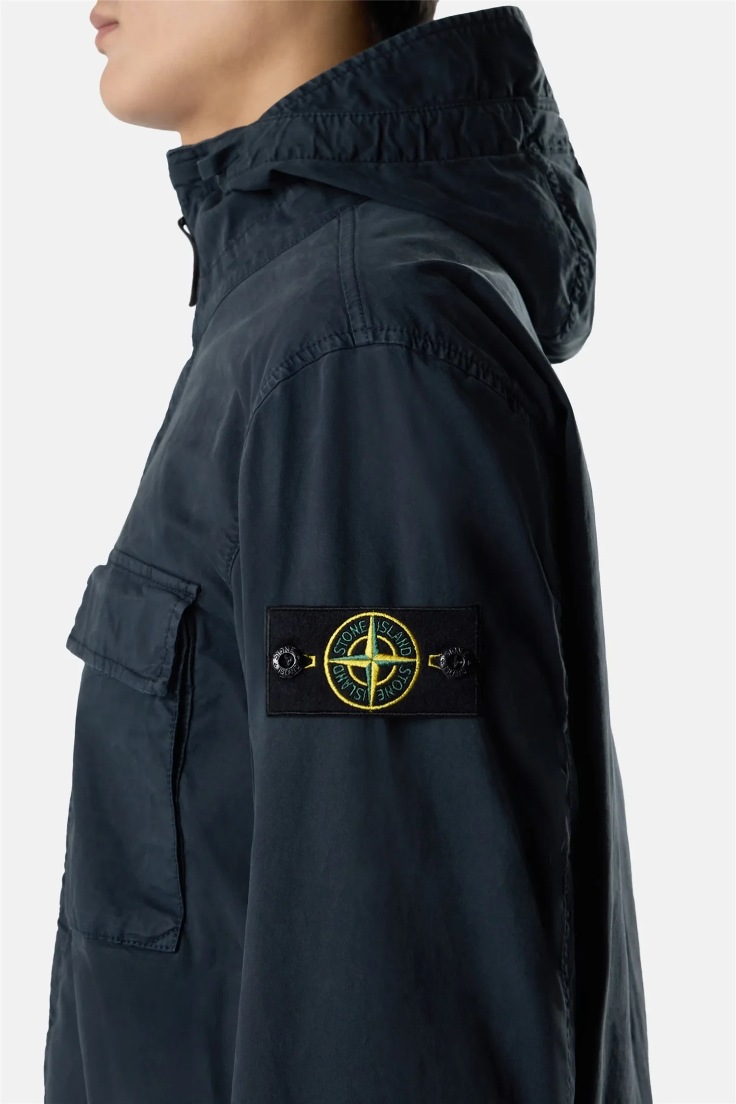 4100077 Hooded jacket with anti-drop Navy - Image 4