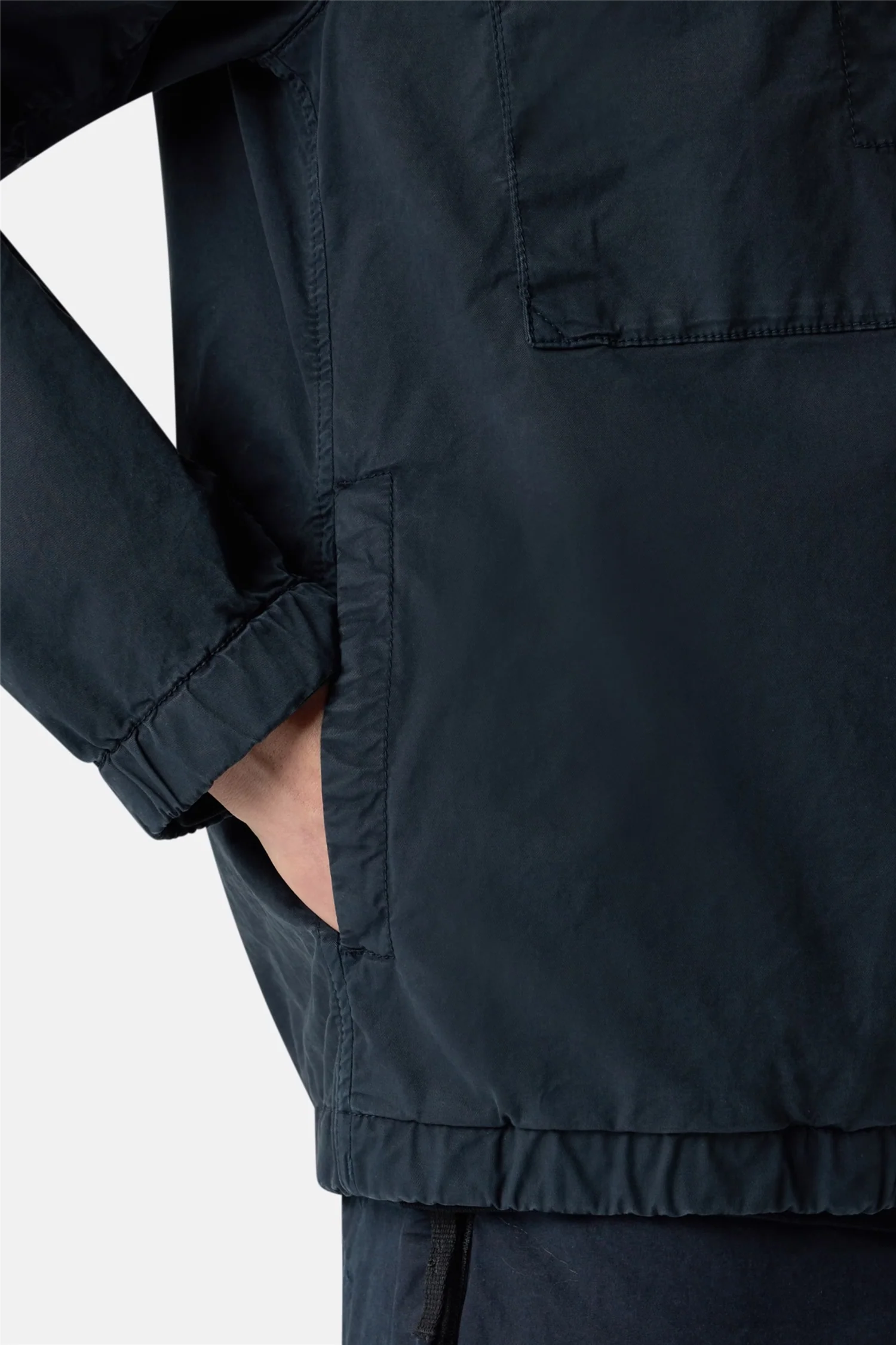 4100077 Hooded jacket with anti-drop Navy - Image 5