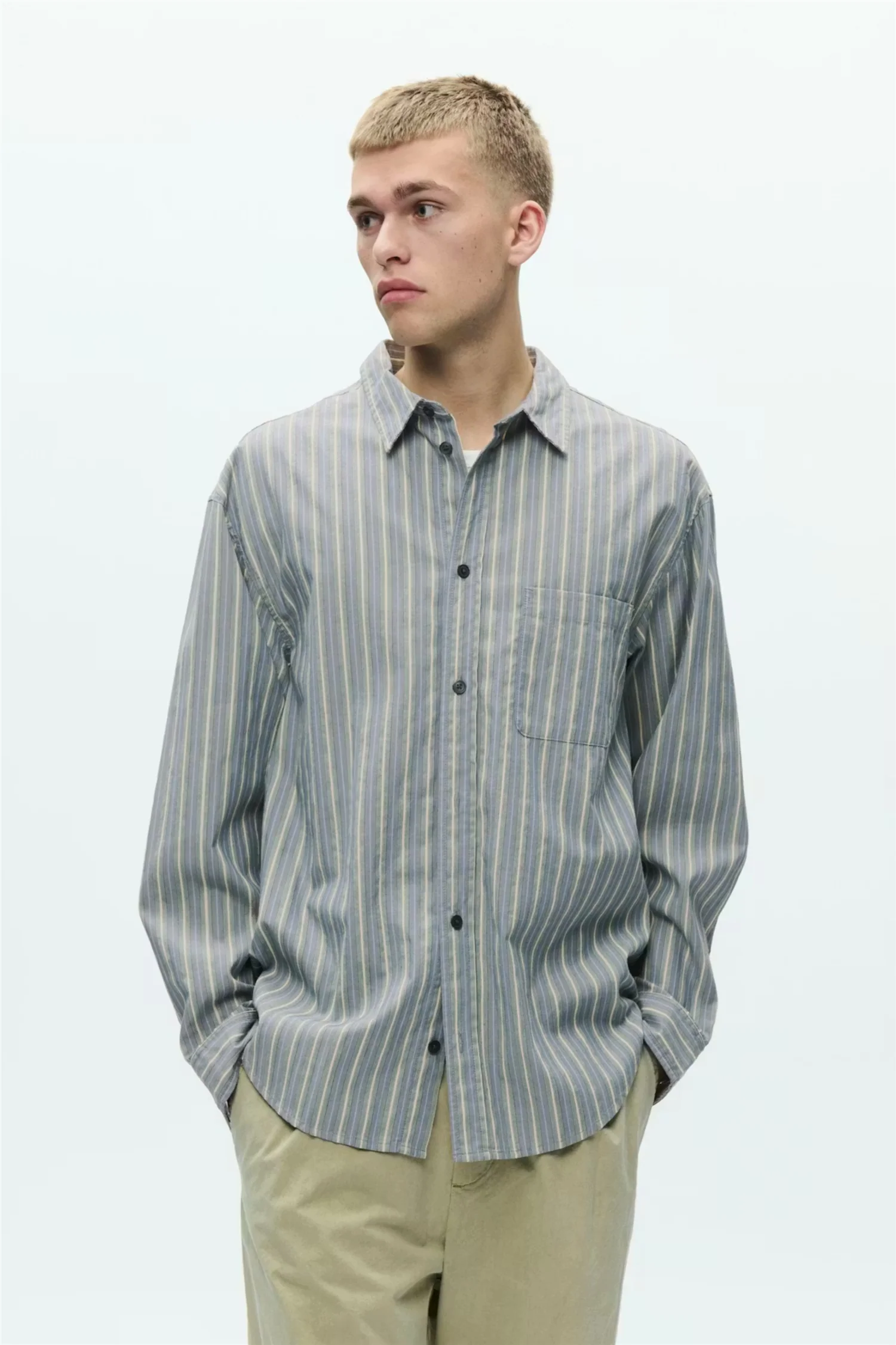 Carter Shirt Vintage Blue Stripe - Image 2