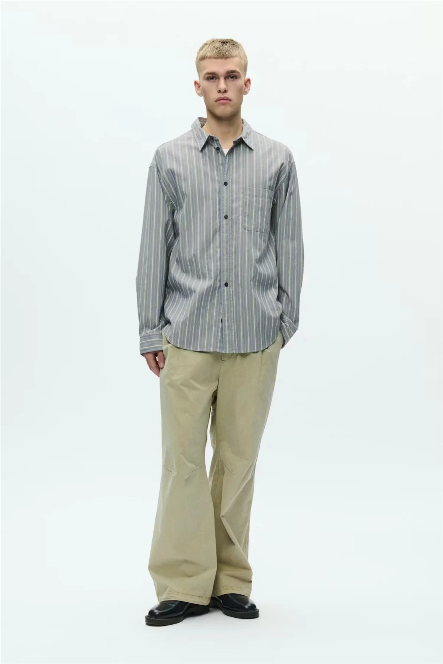 Carter Shirt Vintage Blue Stripe - Image 3