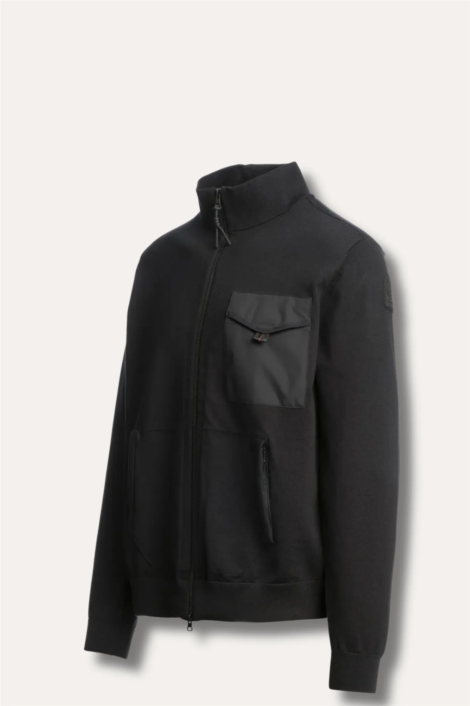 Shetland Full-Zip Cardigan Black - Image 2