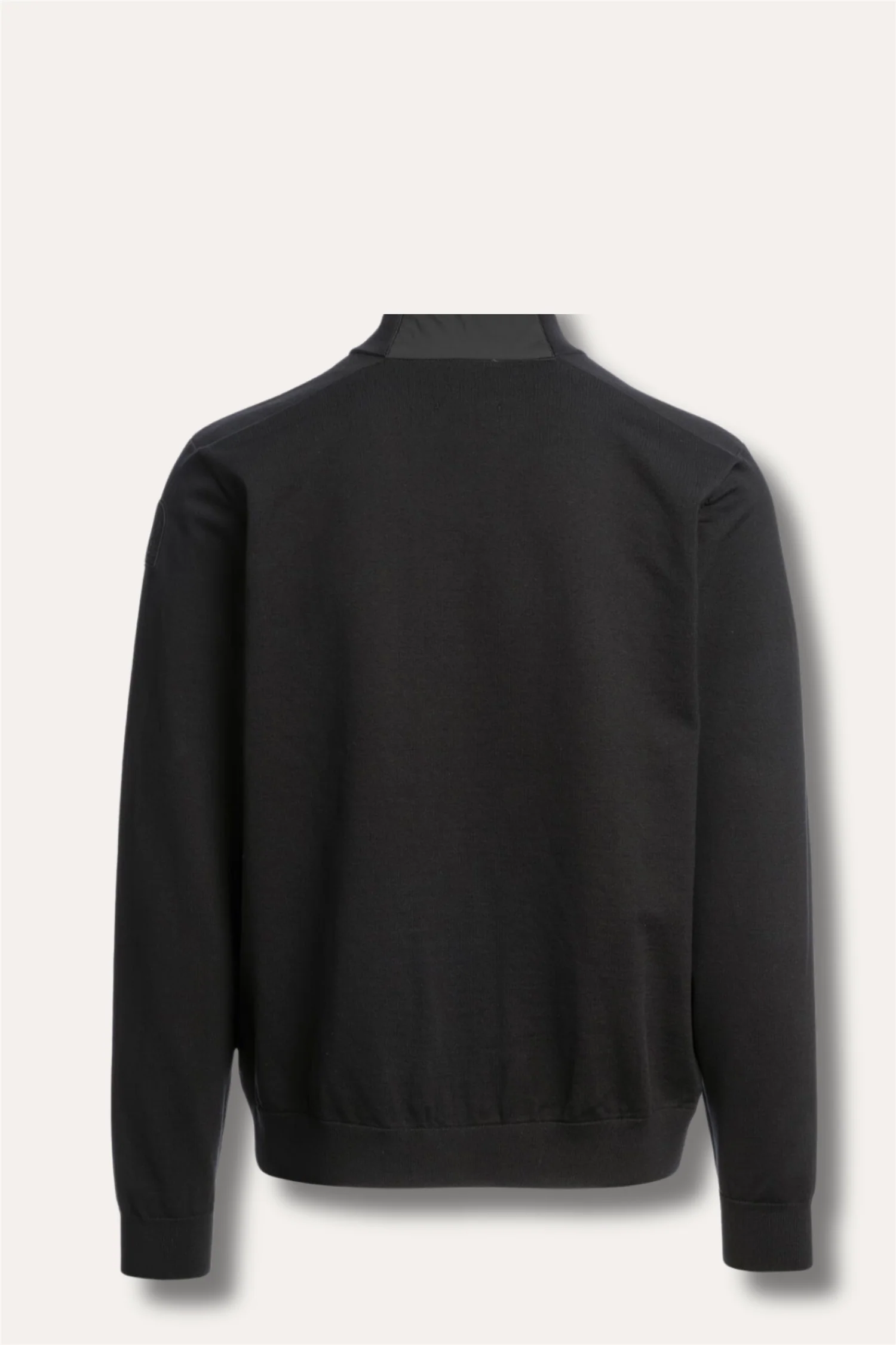 Shetland Full-Zip Cardigan Black - Image 3