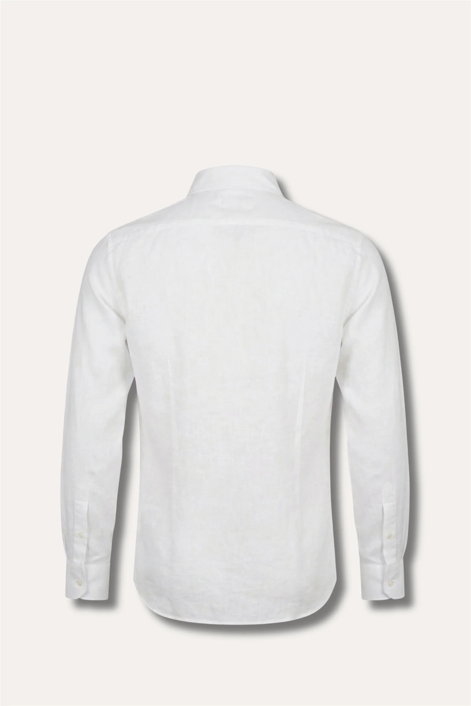 Culto Cotton/Linen Camp Collar Shirt White - Image 2