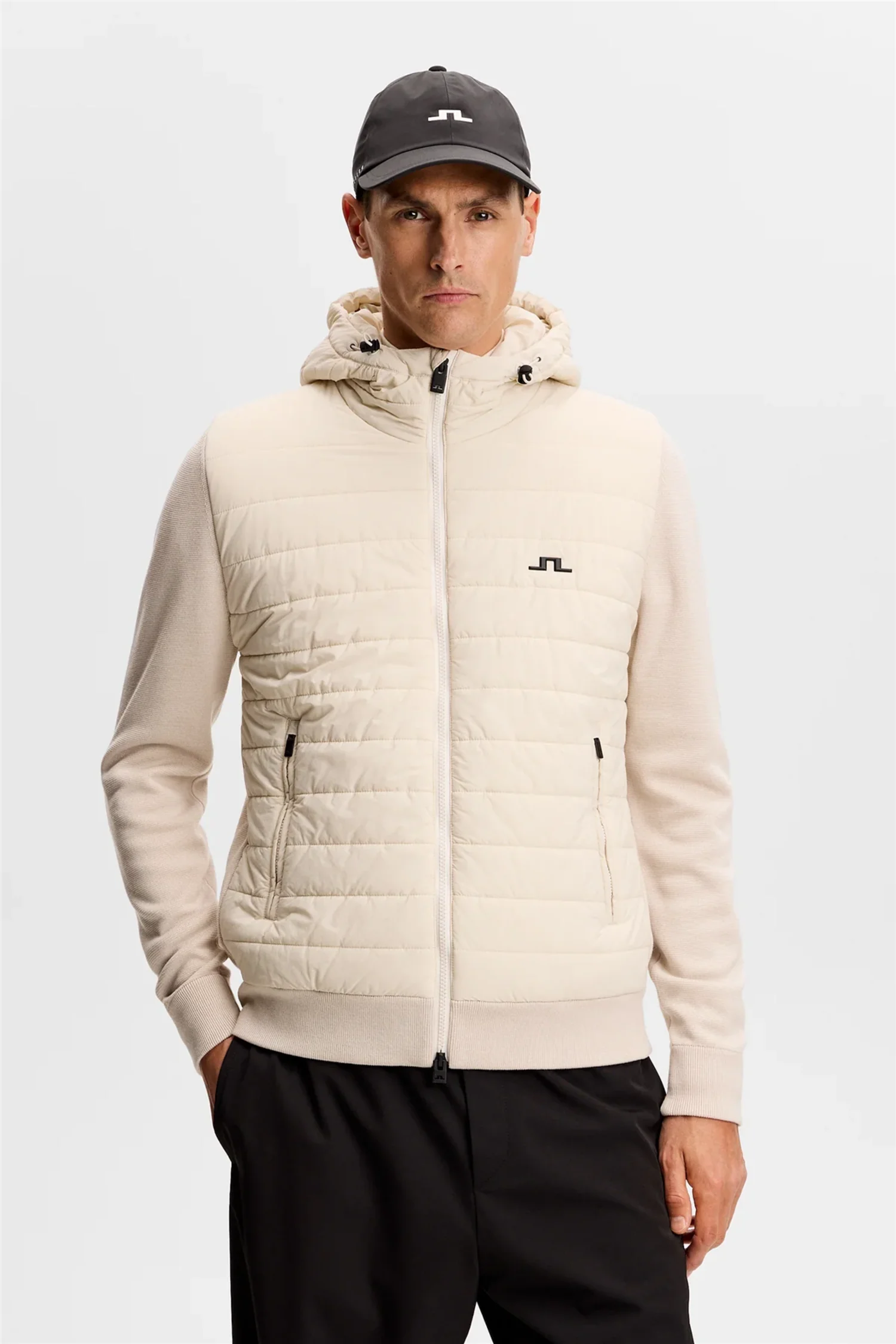 Ebbe Hybrid Knit Hoodie Moonbeam - Image 2