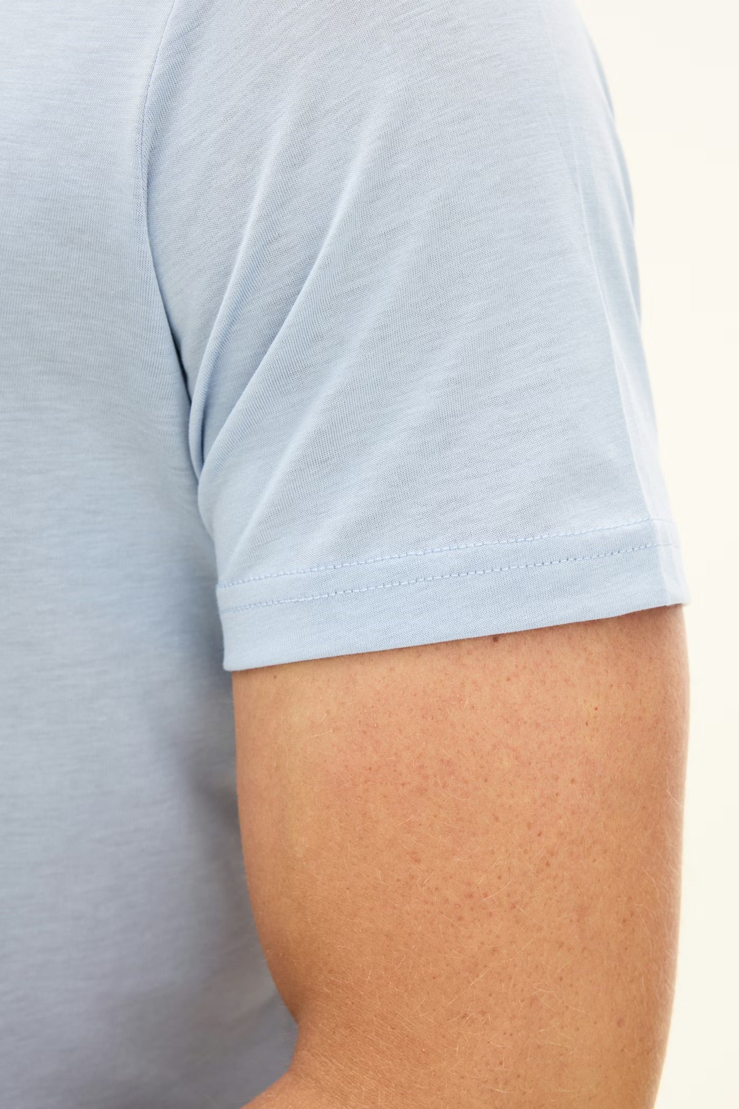 Kim Tencel/Cotton Regular Fit T-shirt Chambray Blue - Image 5