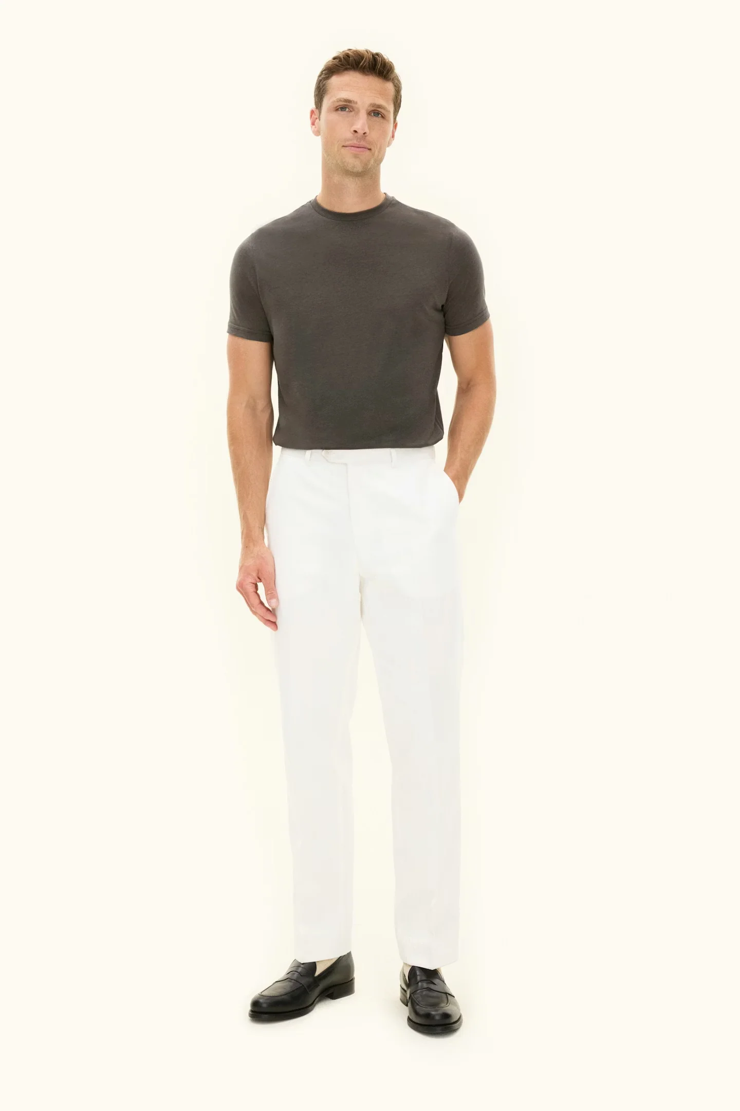 Kim Tencel/Cotton Regular Fit T-shirt Nettle Green - Image 4