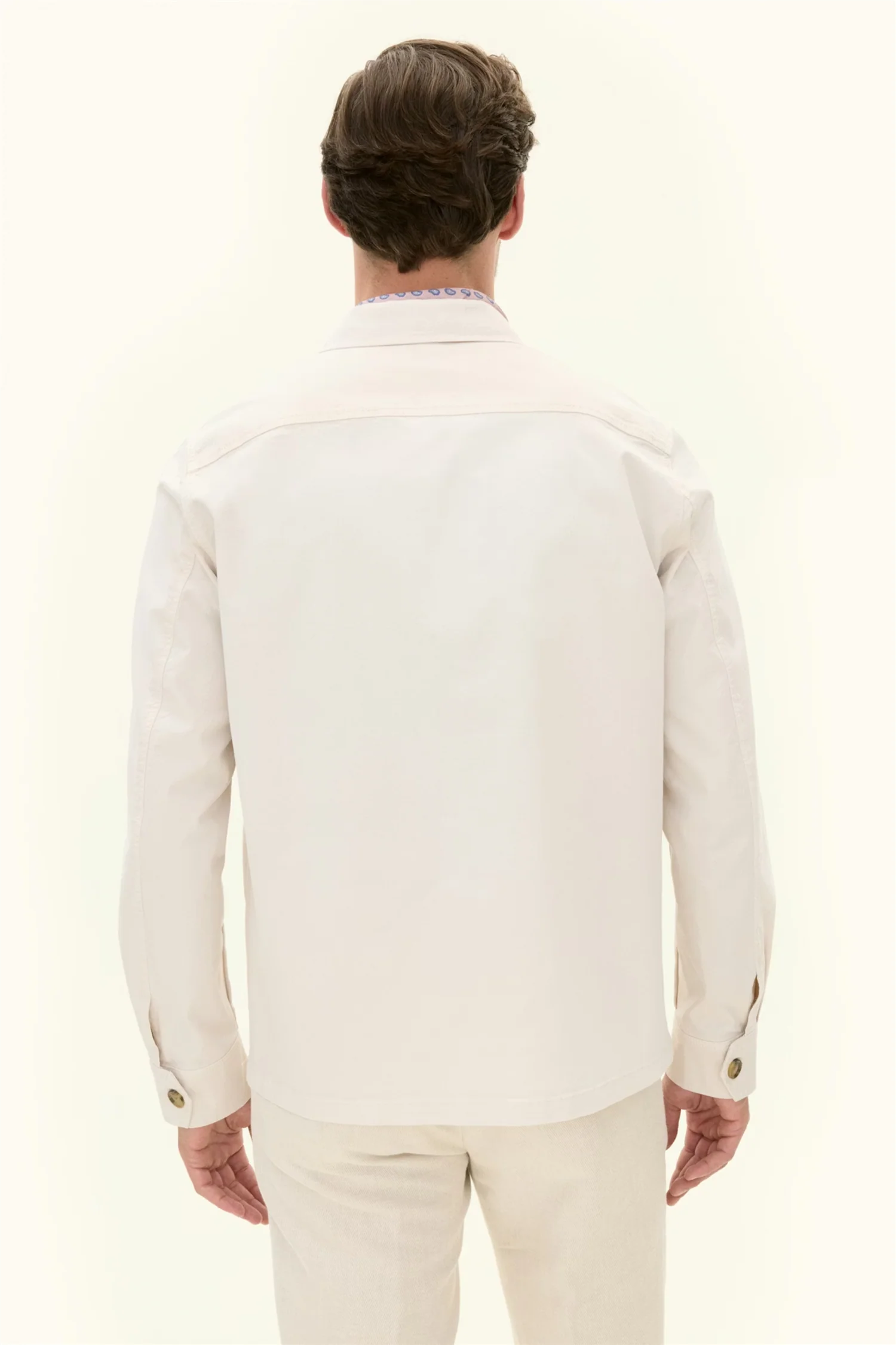 Safari Shirt Jacket Creme White - Image 4