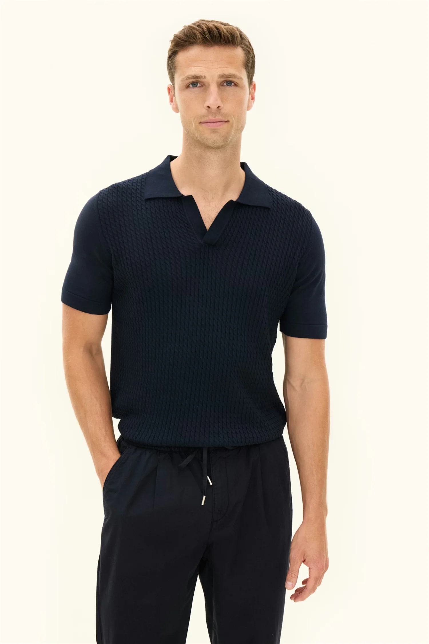 Alf Poloshirt S-S Night Blue - Image 4