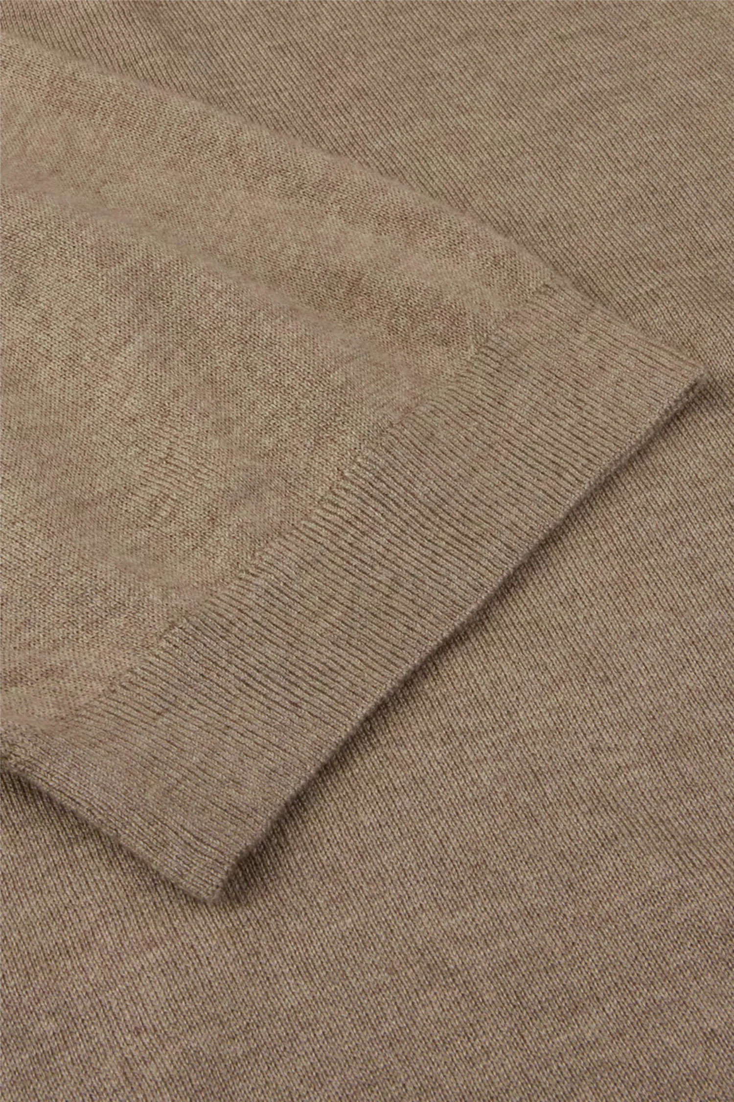 Polo Shirt Knitted Silk/Cashmere Beige - Image 4