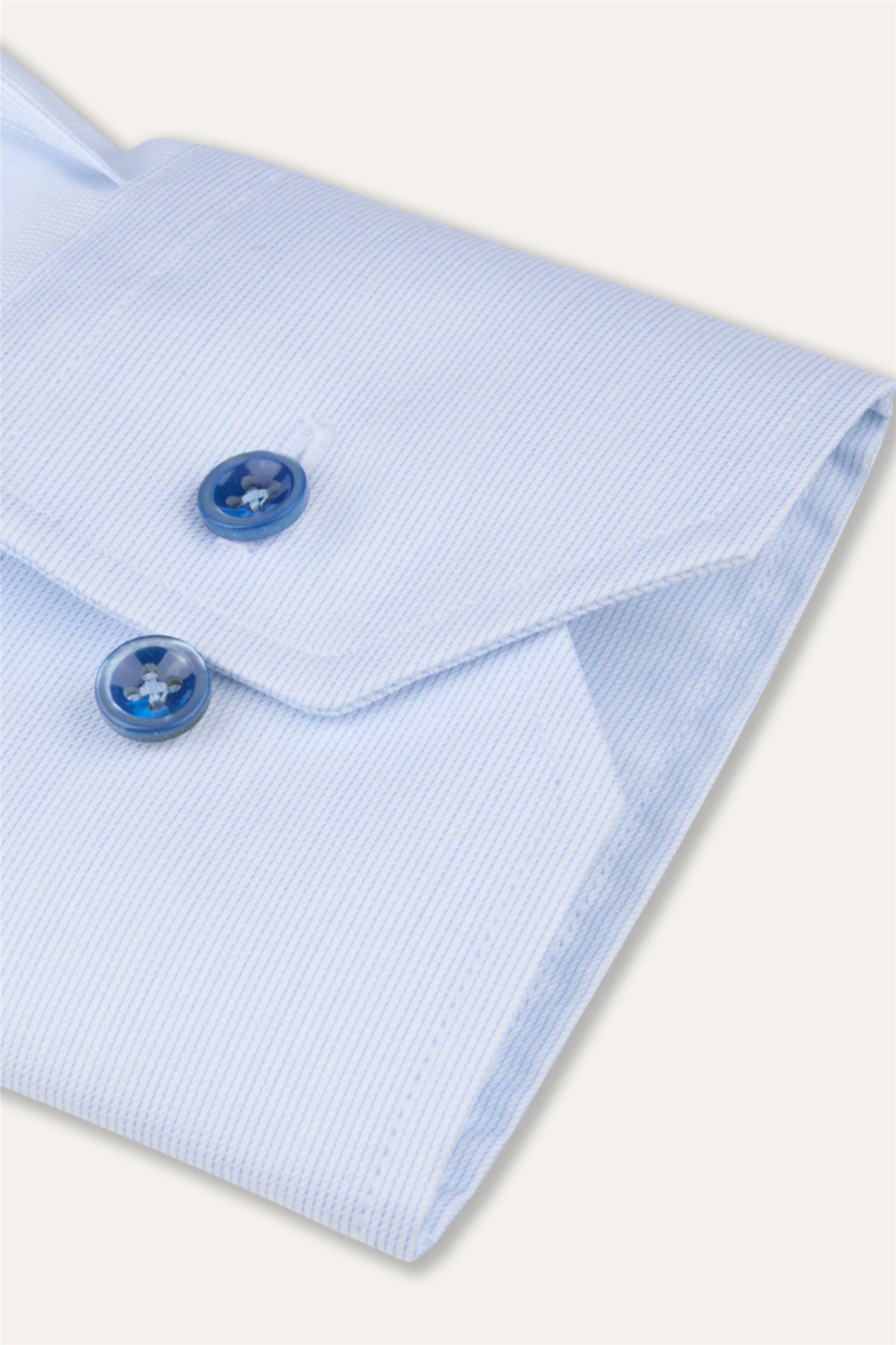 Regular Shirt Light Blue Stripe - Image 3