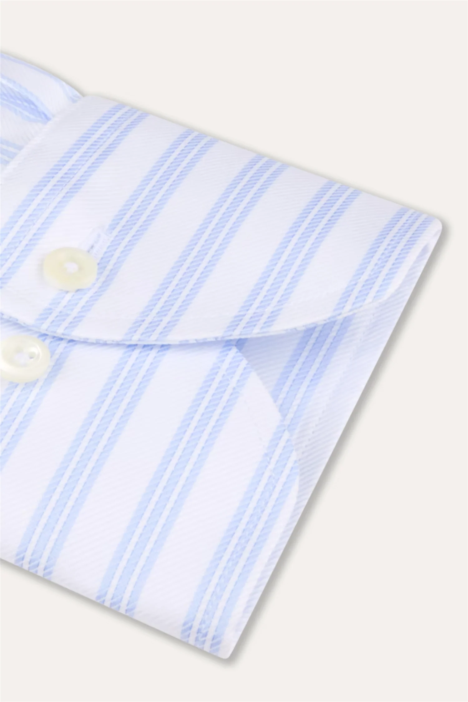 Slimline Shirt Light Blue Stripe - Image 4