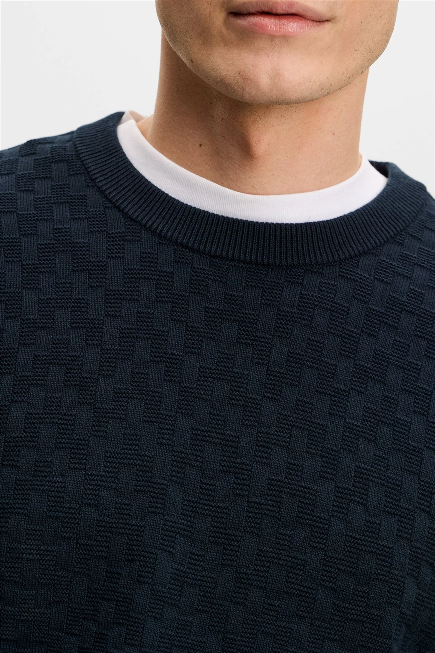Arthur Knit Org Cotton Navy - Image 5