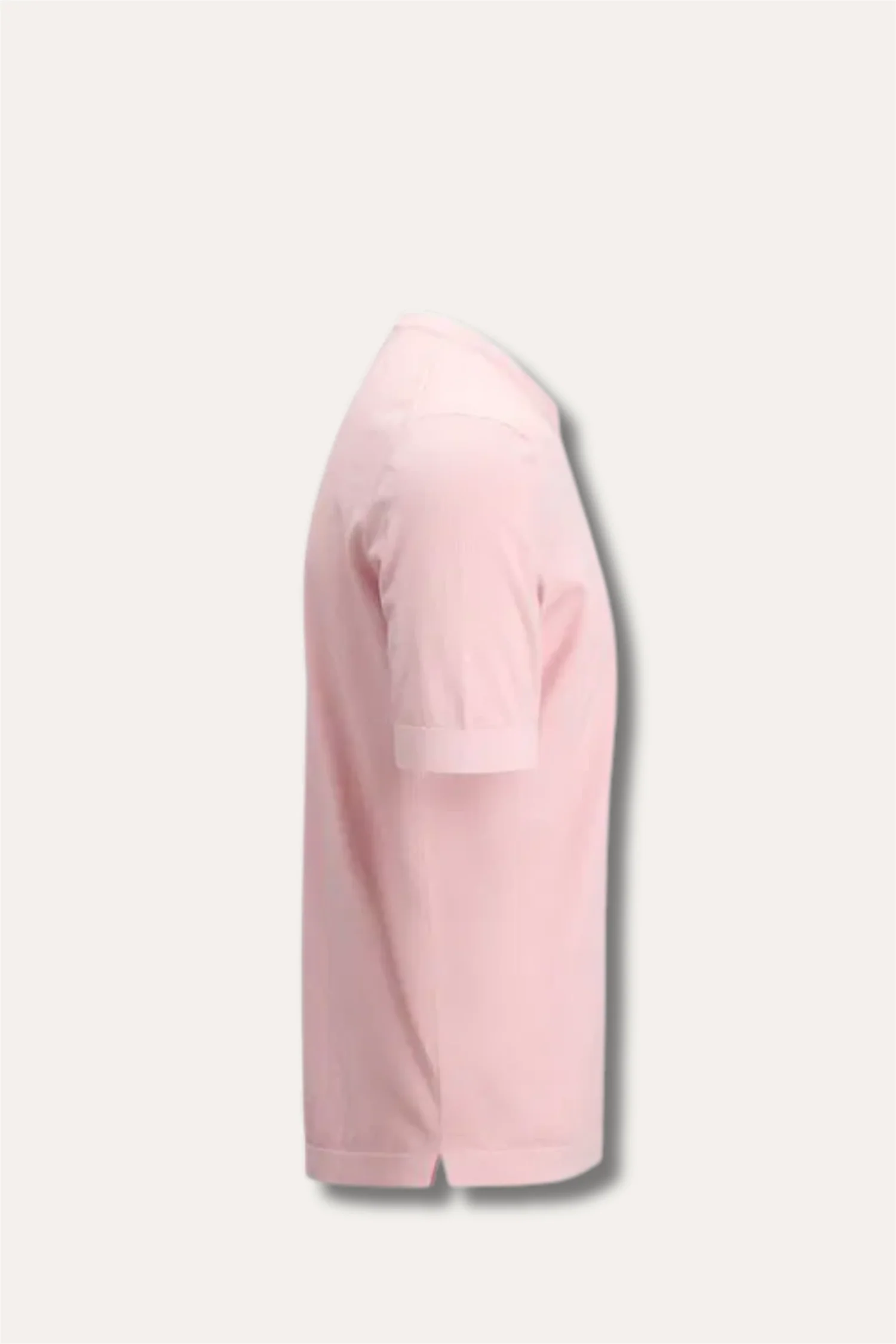Crew Neck T-shirt Organic Cotton Pink - Image 3
