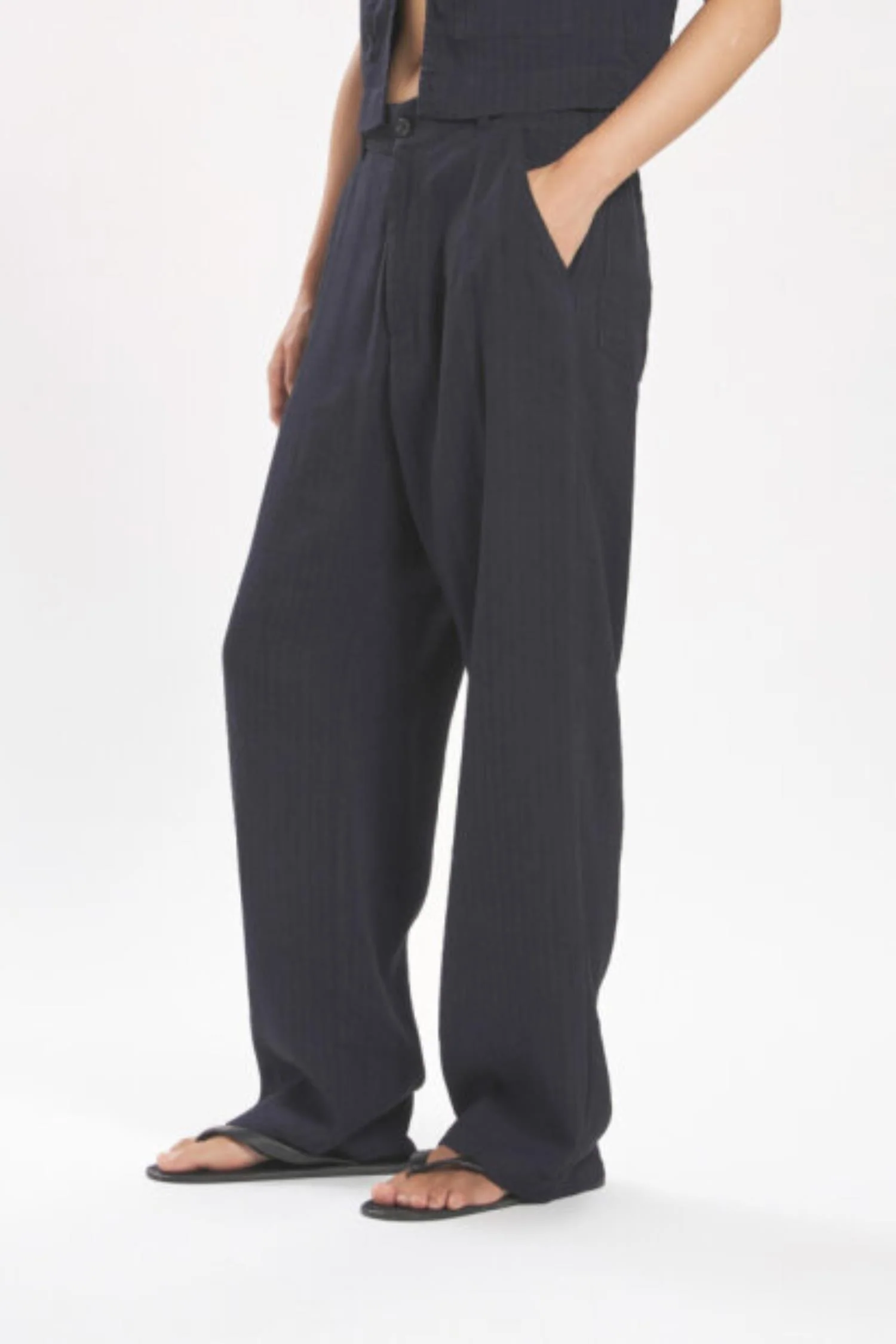 Trousers Ida Tendon- Navy - Image 3