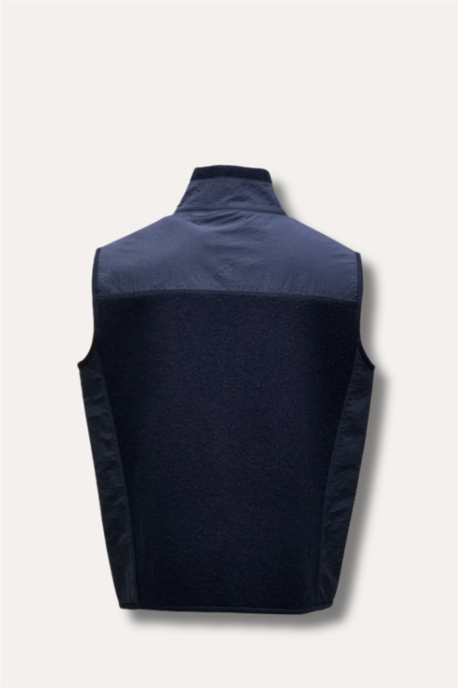 Palmi Boiled Wool Vest Navy - Image 2