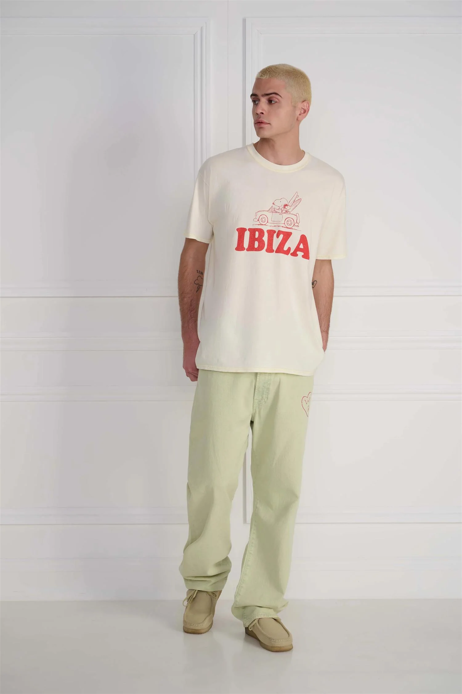Ibiza T-Shirt Light Dyed Yellow - Image 2