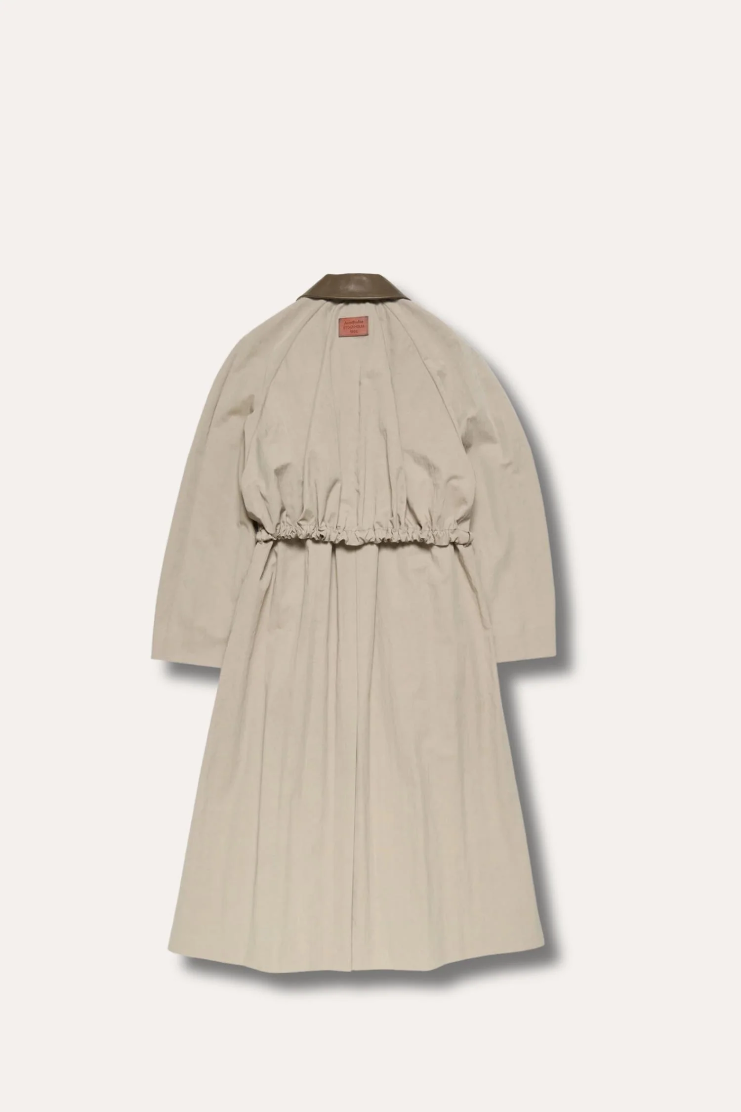 Belted Trenchcoat- Khaki Grey - Image 4