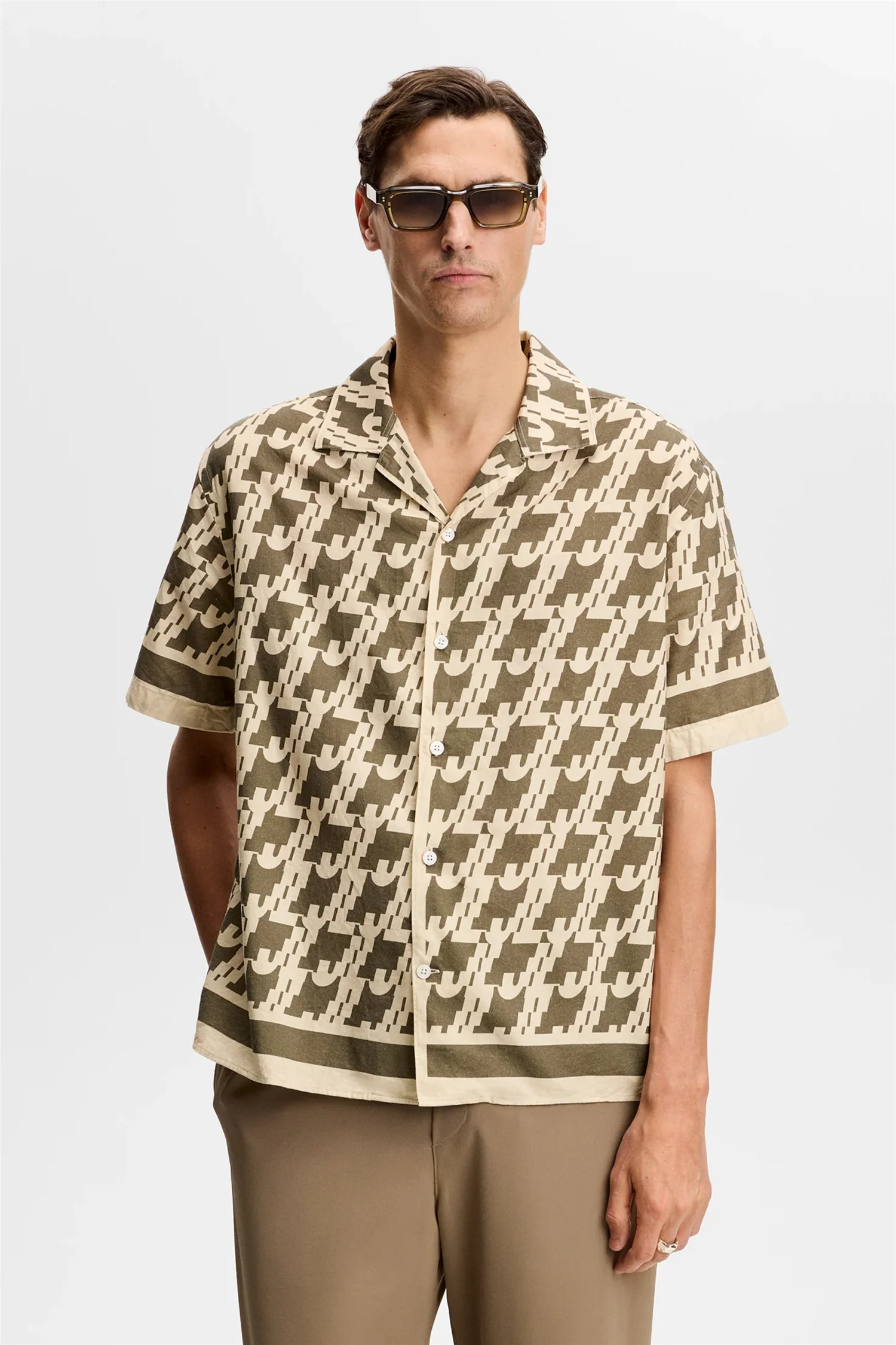 Ellis Border Resort Shirt Glitch Kalamata - Image 2