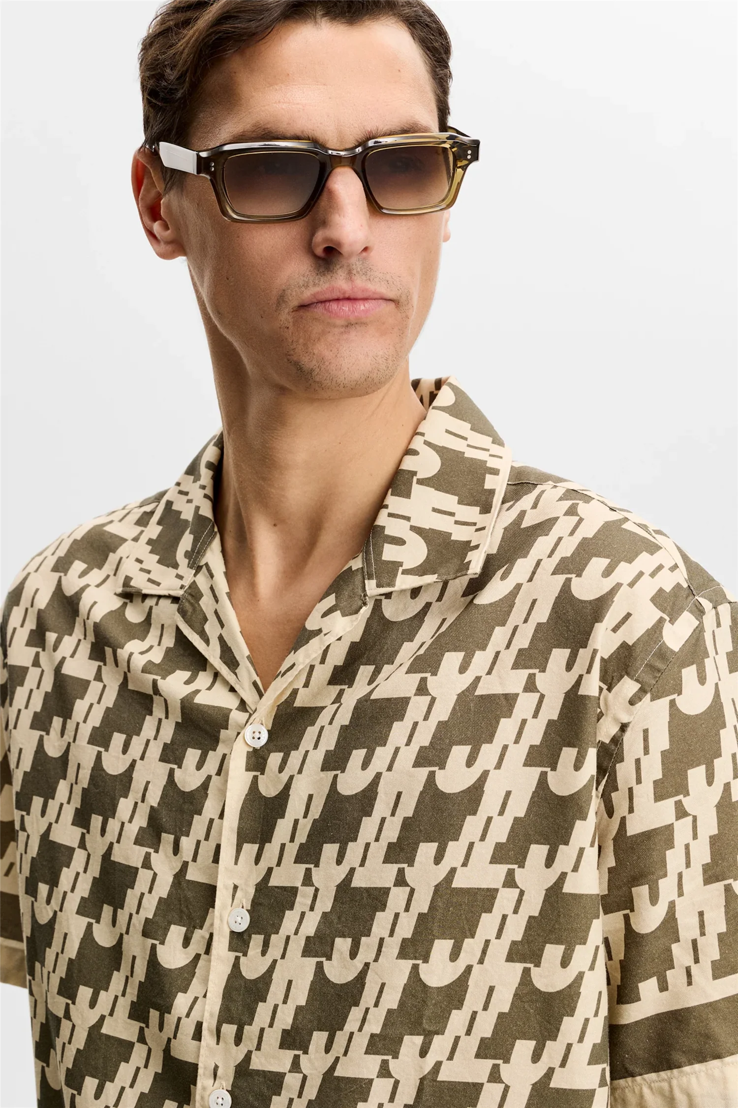 Ellis Border Resort Shirt Glitch Kalamata - Image 5
