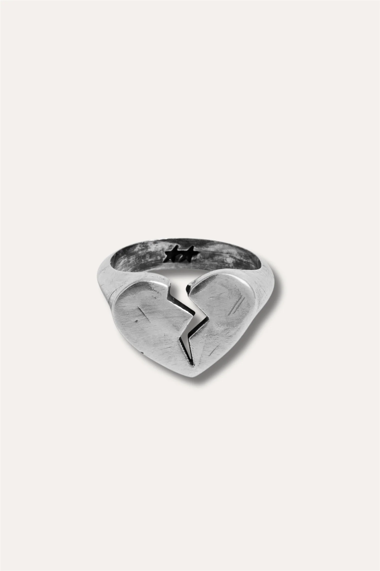 Broken Heart Ring Silver - Image 3