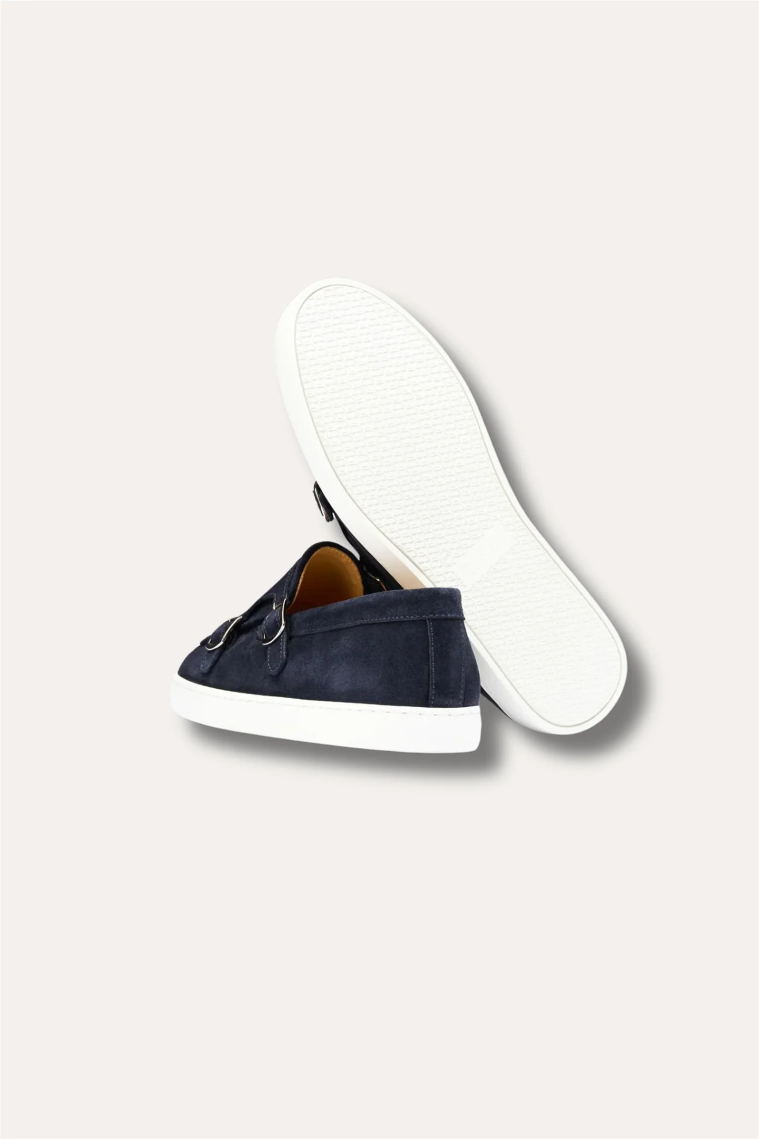 Monk Strap Sneaker Navy Suede - Image 2