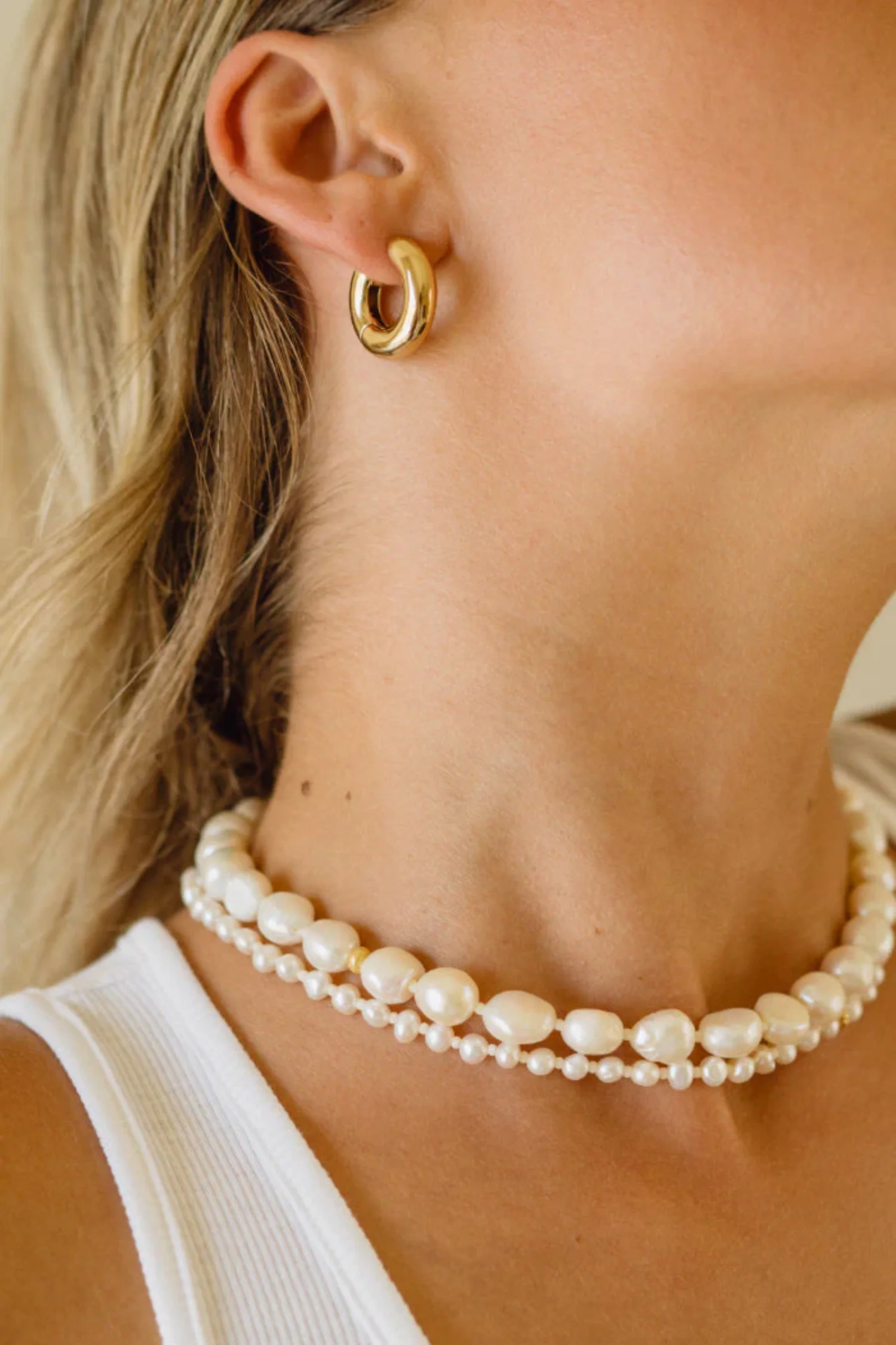 Petit Stellar Pearly Necklace - Gold - Image 2
