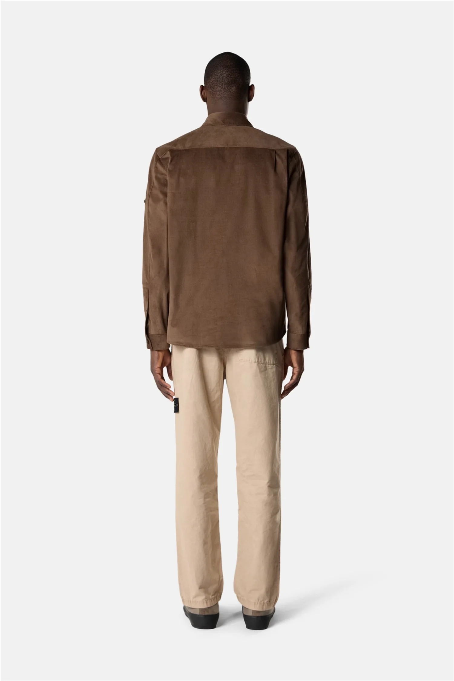 3100044 Regular-fit chino trousers Brushed Organic Cotton Canvas 'Old' Effect Beige - Image 6